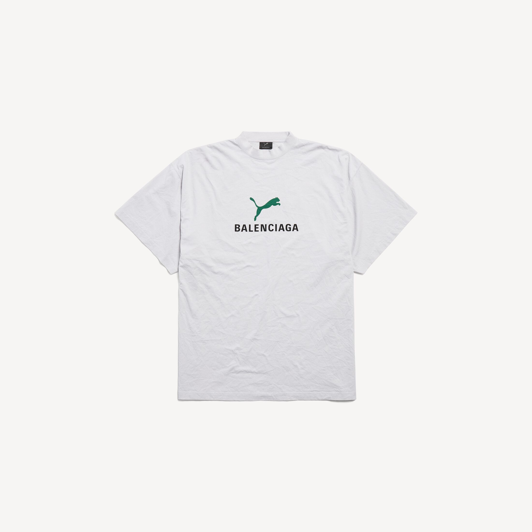 Balenciaga × Puma PUMA OVERSIZED T-SHIRT IN DIRTY WHITE Size US L / EU 52-54 / 3 - 1 Thumbnail
