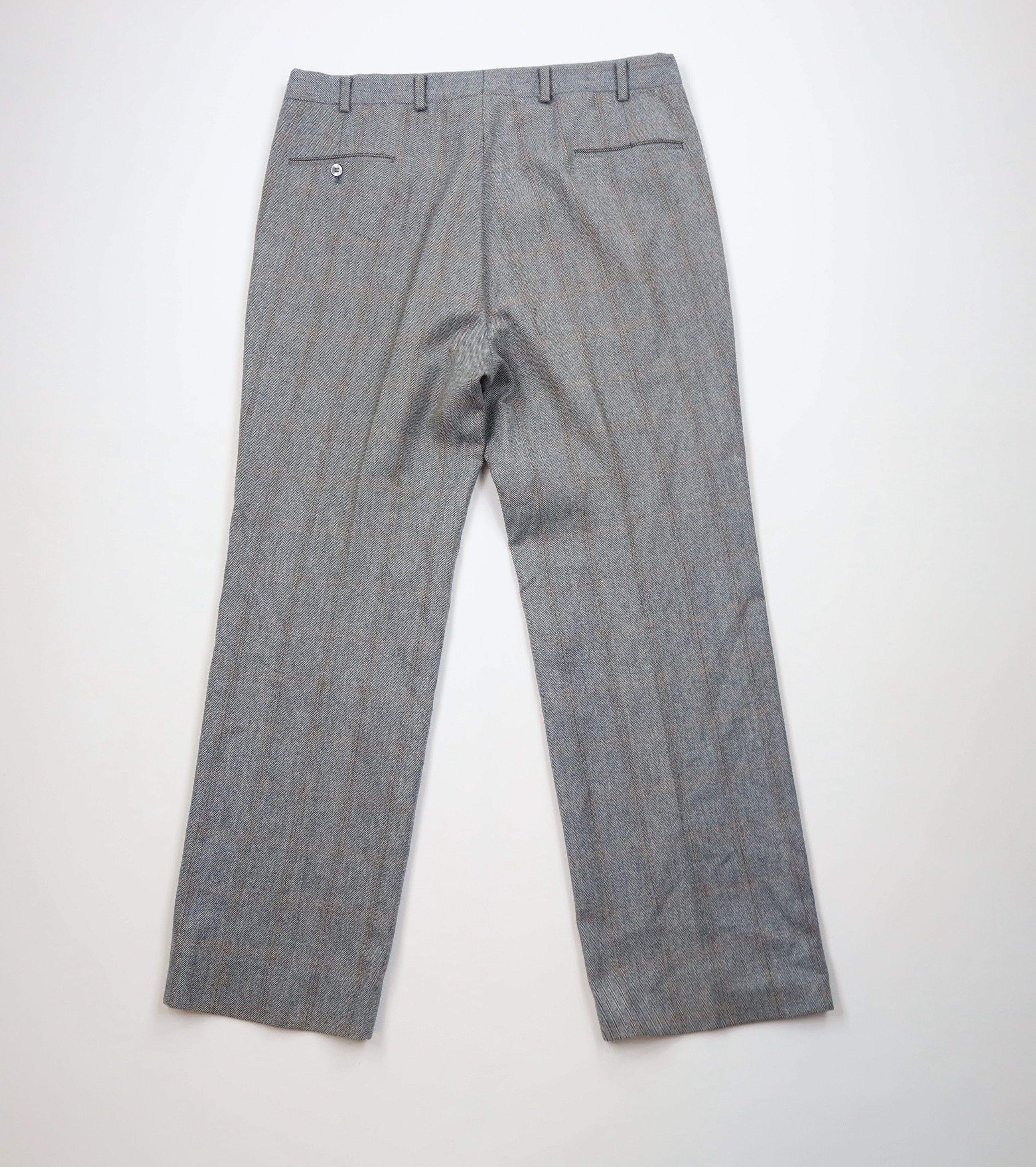 Vintage Vintage 60s 70s Streetwear Herringbone Bell Bottoms Pants Size US 38 / EU 54 - 9 Thumbnail