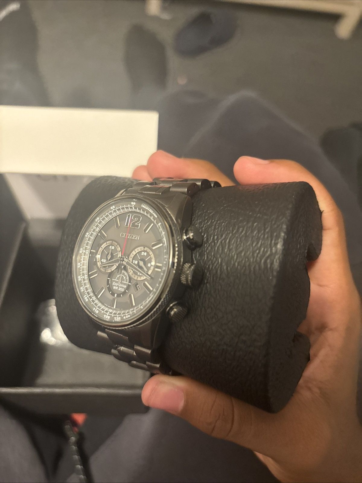 Citizens Of Humanity Citizen Men's Eco-Drive Nighthawk WR200 Watch mint condition Size 32 - 6 Thumbnail