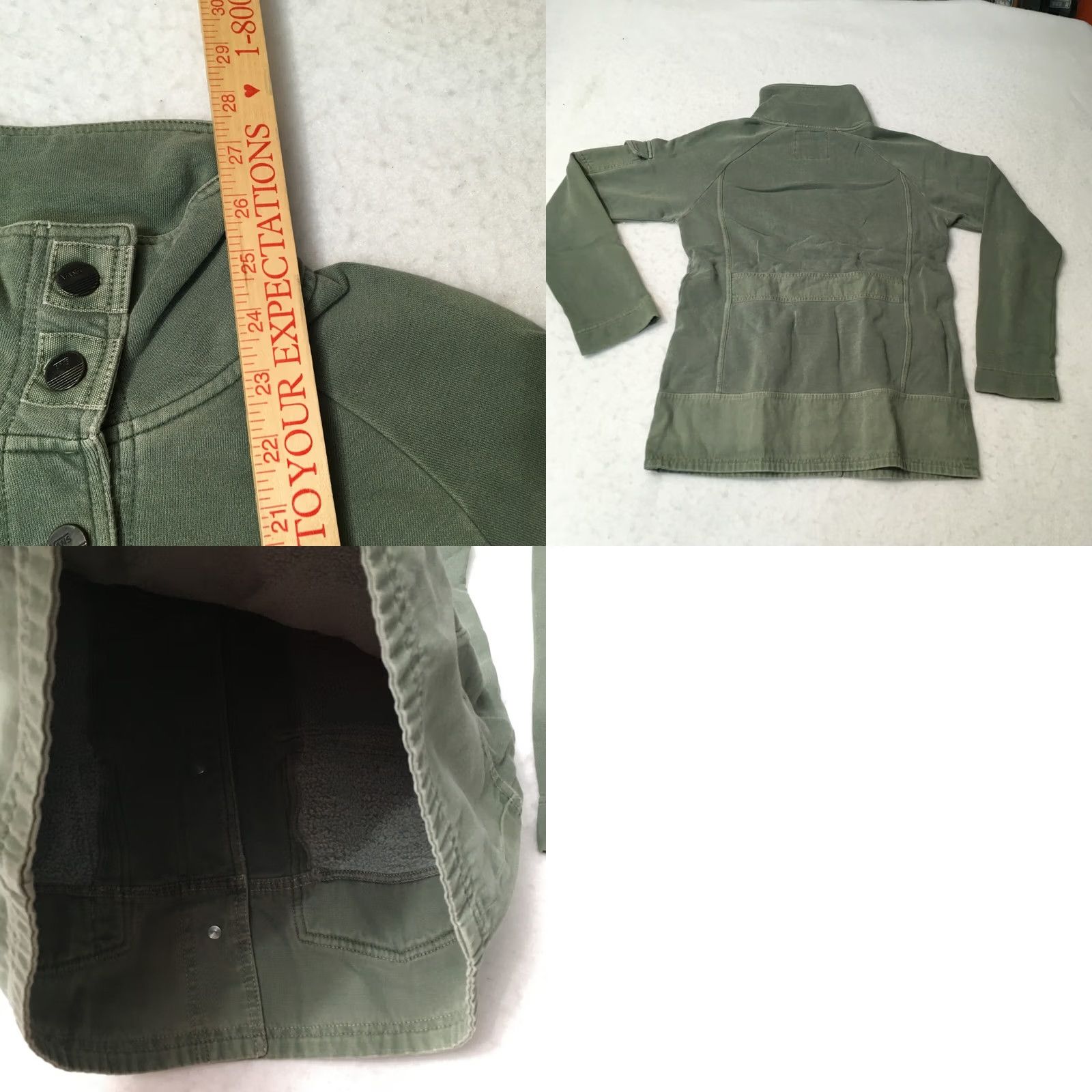 Vans VANS Jacket drill chore mac button up Fleece Lined Large olive Size L / US 10 / IT 46 - 8 Thumbnail