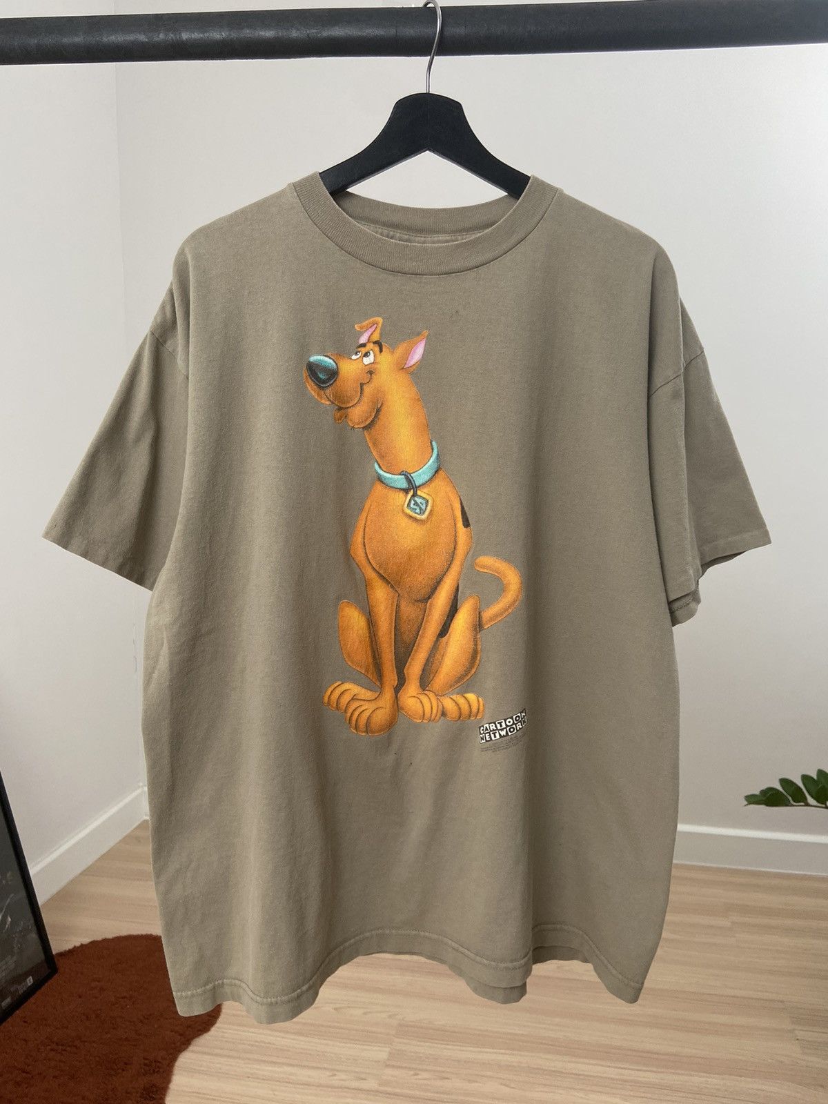 image of Cartoon Network x Tee Shirt Scooby Doo 90's Vintage T-Shirts Size XL (24/28) in Brown, Men's