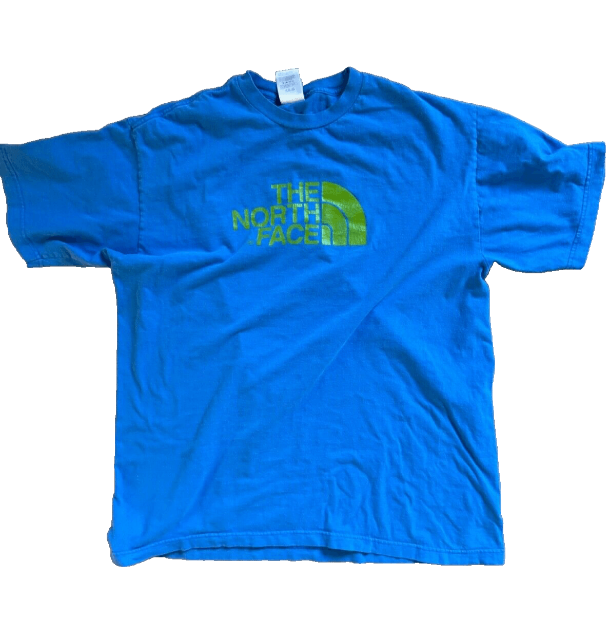 The North Face The North Face Short Sleeve T-Shirt Blue Lime Green Mens L Size US L / EU 52-54 / 3 - 1 Thumbnail