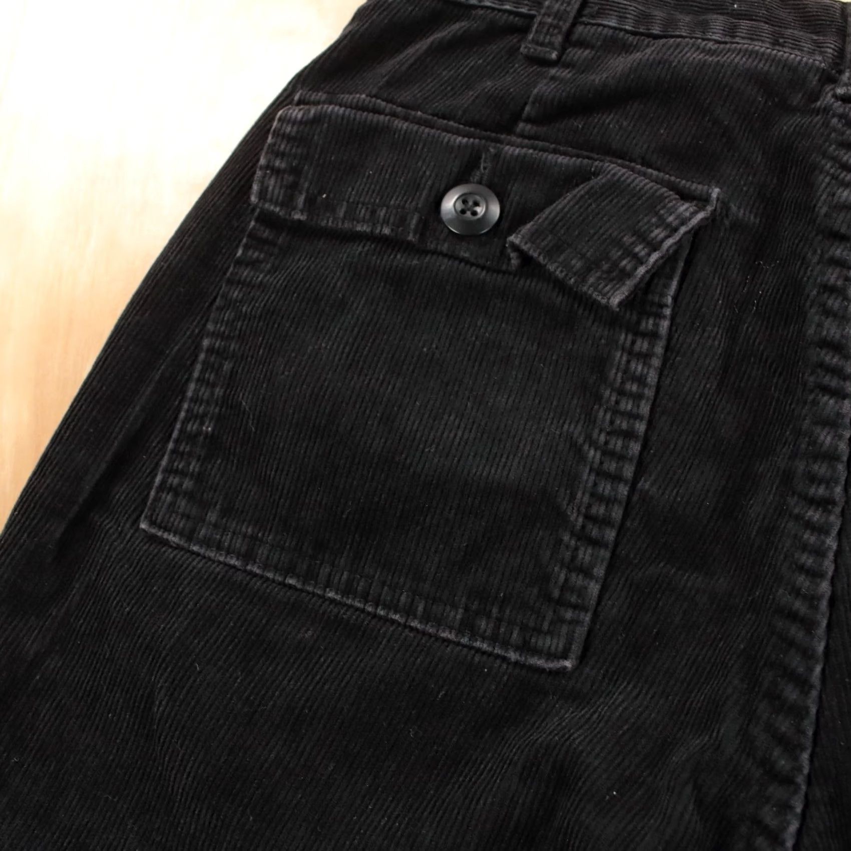 Gap GAP Womens Military Surplus Style Flared Corduroy Pants sz 8 Black Corduroy Flare 32 Inseam Womens Size 30" / US 8 / IT 44 - 5 Thumbnail