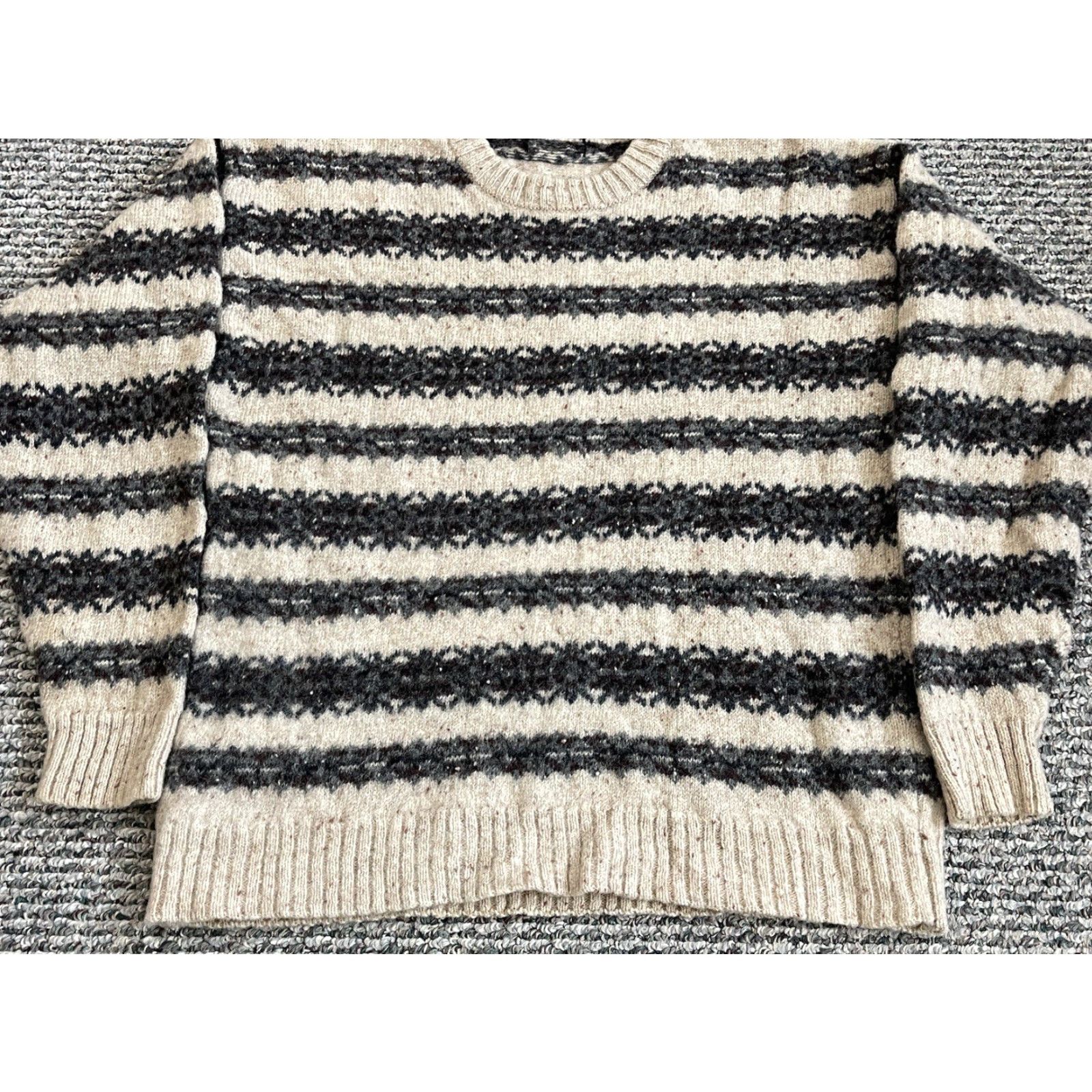 Jantzen VINTAGE Jantzen Sweater Men M Medium Beige Wool Fair Isle Nordic 90s Knit Pullover Size US M / EU 48-50 / 2 - 2 Thumbnail