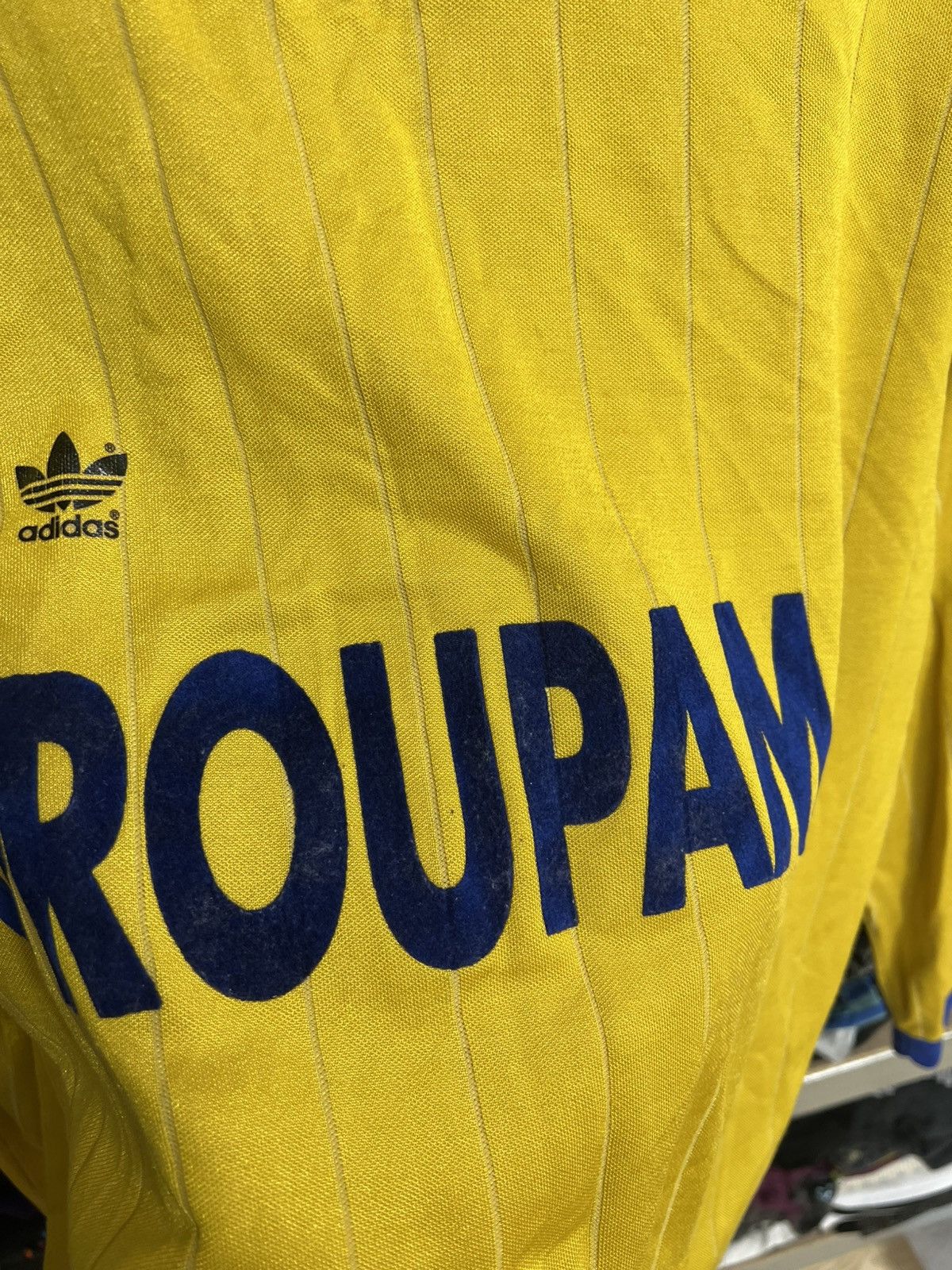 Adidas Vintage Adidas Trefoil Groupama Long Sleeve Jersey Size XL Size US XL / EU 56 / 4 - 3 Thumbnail