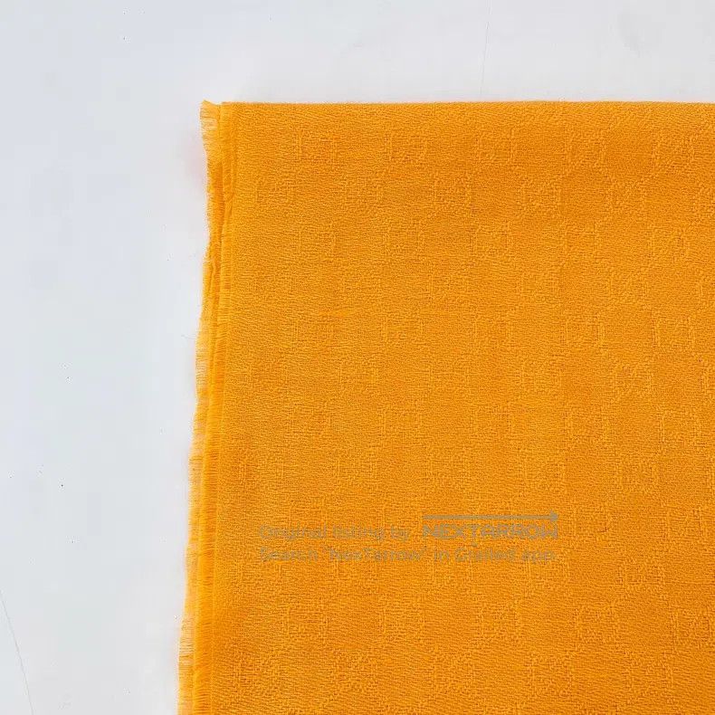 Gucci Gucci Yellow logo old flower dark pattern full print wool Size ONE SIZE - 2 Thumbnail