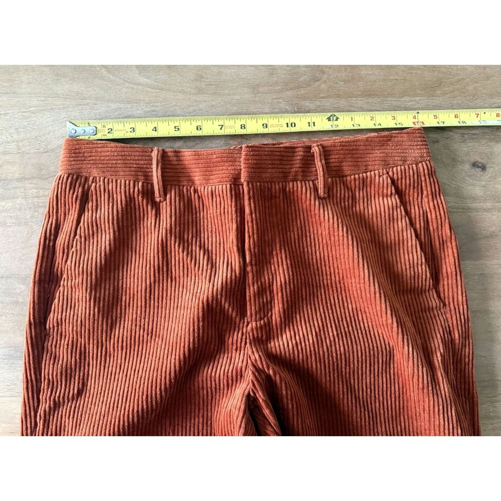 Banana Republic Banana Republic High Rise Corduroy Bootcut Pants Womens 8 Orange Regular 32x31 Jeans Size 30" / US 8 / IT 44 - 6 Thumbnail