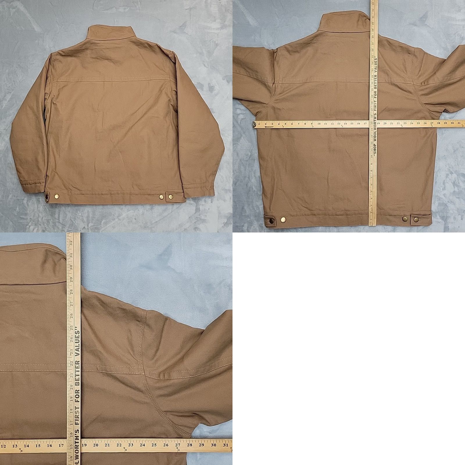 Vintage Burk's Bay Jacket Mens XL Brown Plaid Flannel Lined Concealed Carry Canvas NRA Jacket Size US XL / EU 56 / 4 - 8 Thumbnail