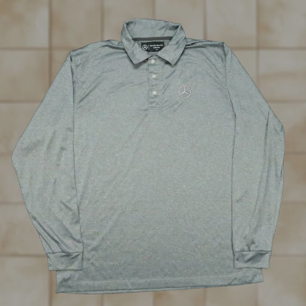 Mercedes-Benz Mercedes-Benz Polo Shirt Mens L Gray Short Sleeve Long USA Collection Size US L / EU 52-54 / 3 - 1 Thumbnail