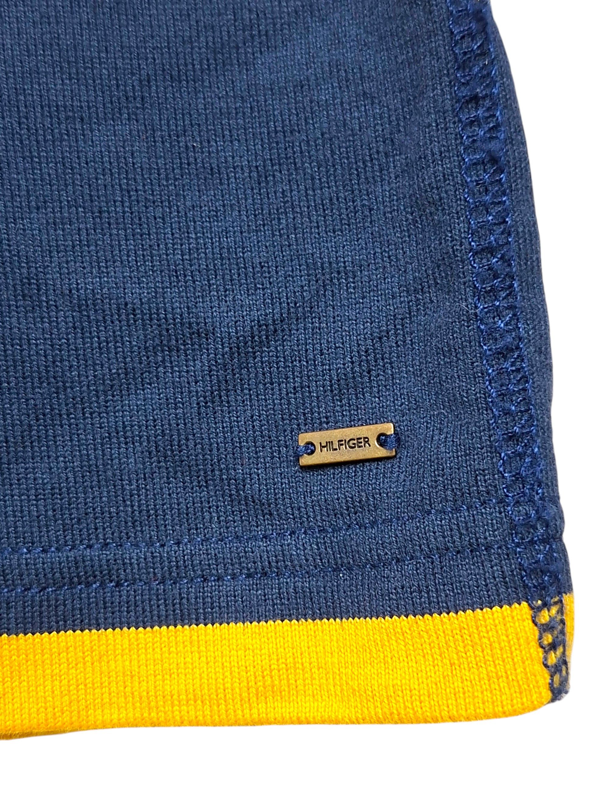Tommy Hilfiger Vintage Tommy Hilfiger Rugby Mini Dress Navy&Yellow Striped Size S / US 4 / IT 40 - 6 Thumbnail