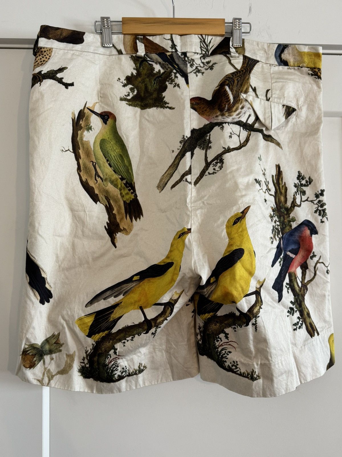 Paul Harnden Shoemakers Bird print Cotton Shorts Size US 36 / EU 52 - 3 Thumbnail