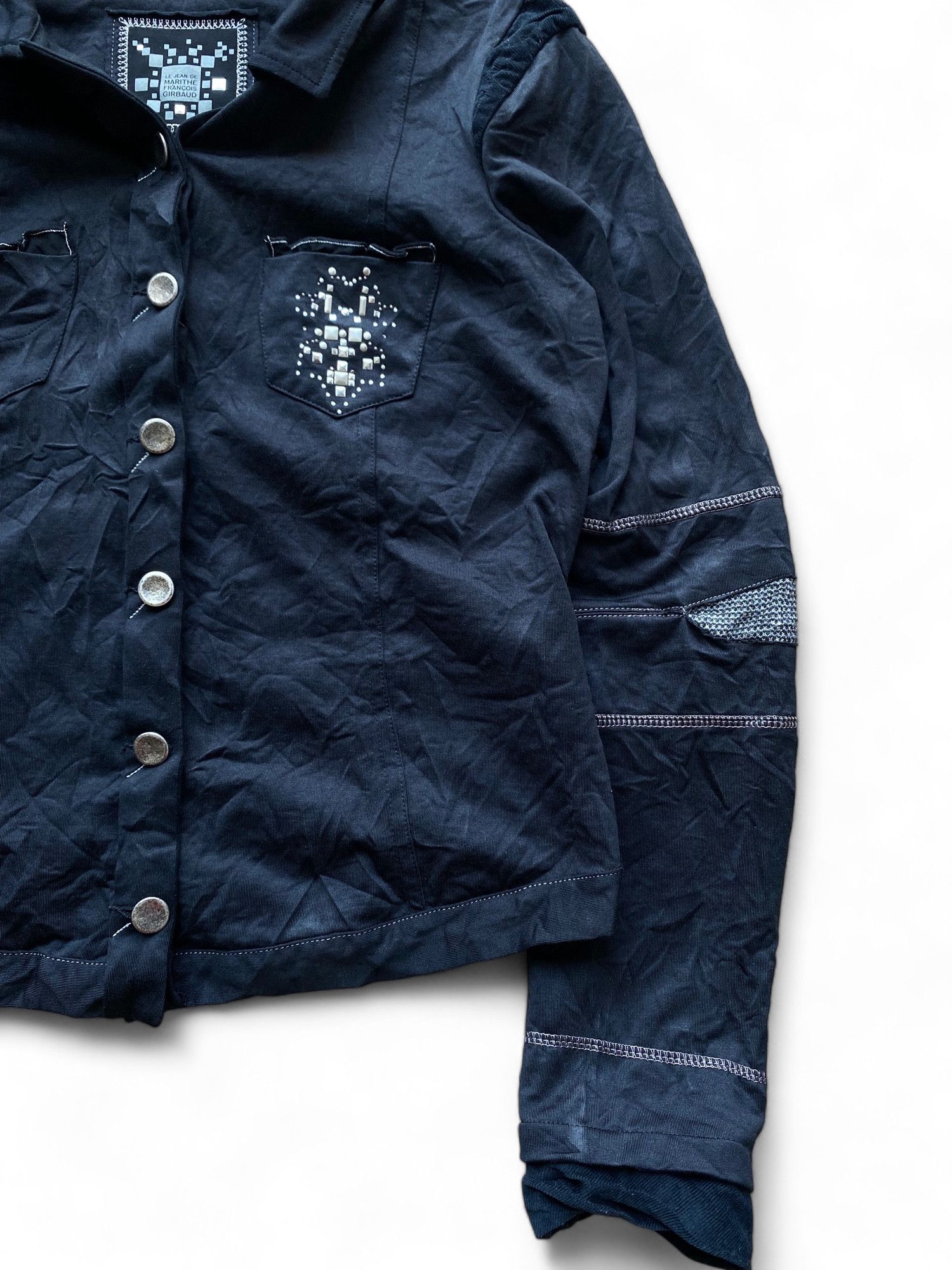 Marithe + Francois Girbaud Vintage Marthe Francois Girbaud denim jacket Size M / US 6-8 / IT 42-44 - 4 Thumbnail