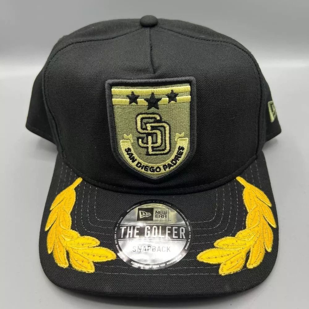 New Era San Diego Padres Hat Men Military Patch The Golfer Snap Back Size ONE SIZE - 1 Thumbnail
