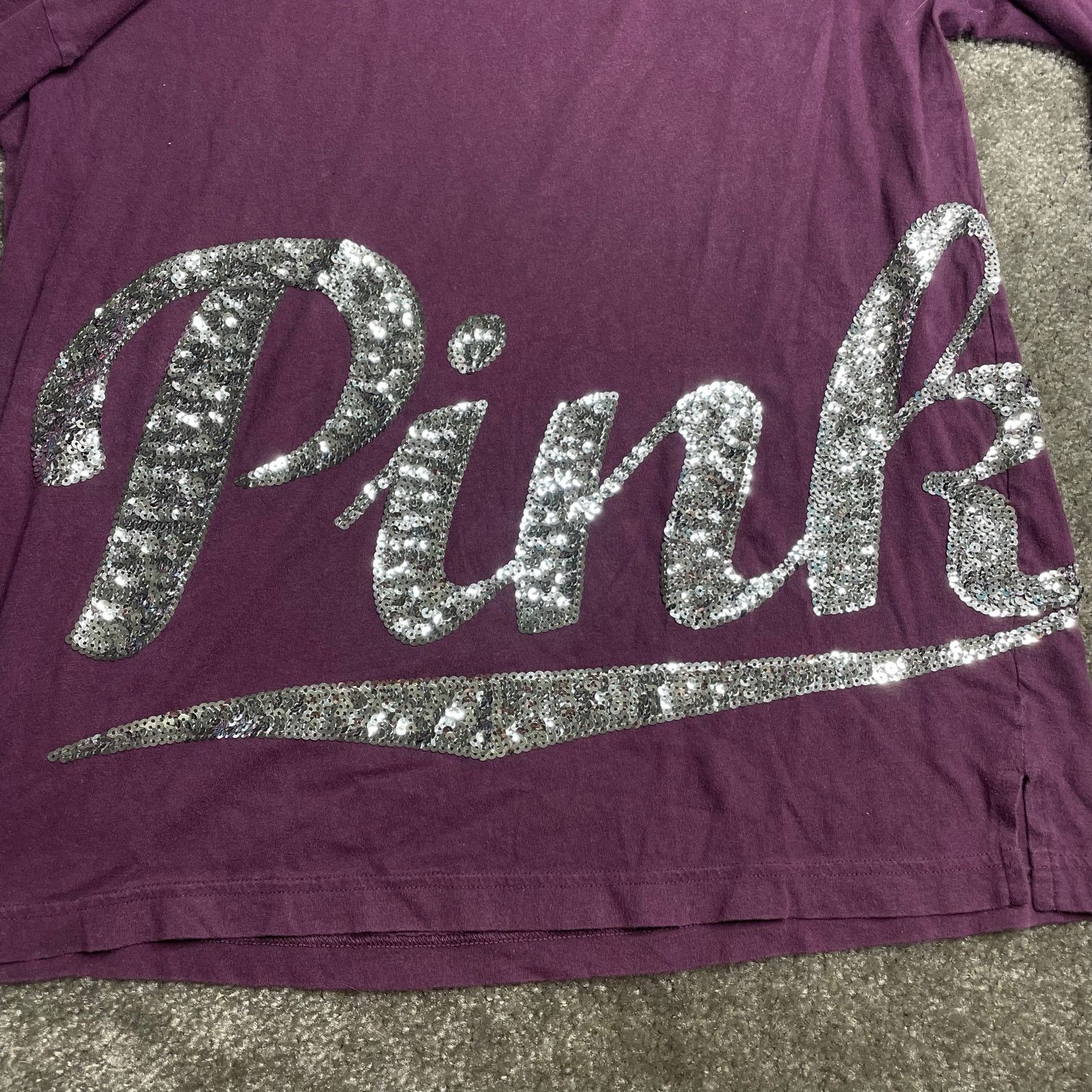 Victoria's Secret VS PINK Sequin Cotton Long Sleeve Size S / US 4 / IT 40 - 3 Thumbnail