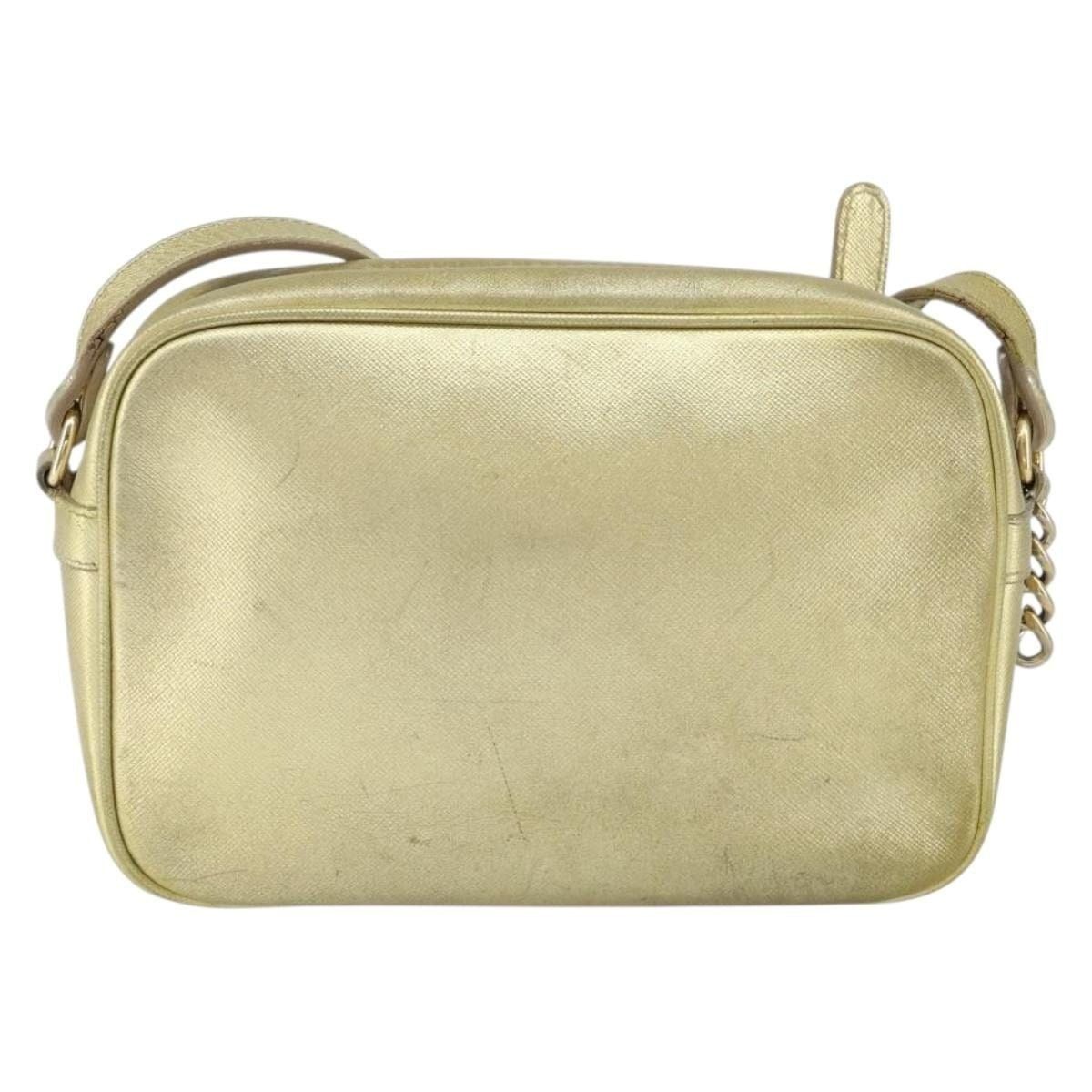 Versace Versace Leather Medusa Shoulder Bag Gold Size ONE SIZE - 3 Thumbnail