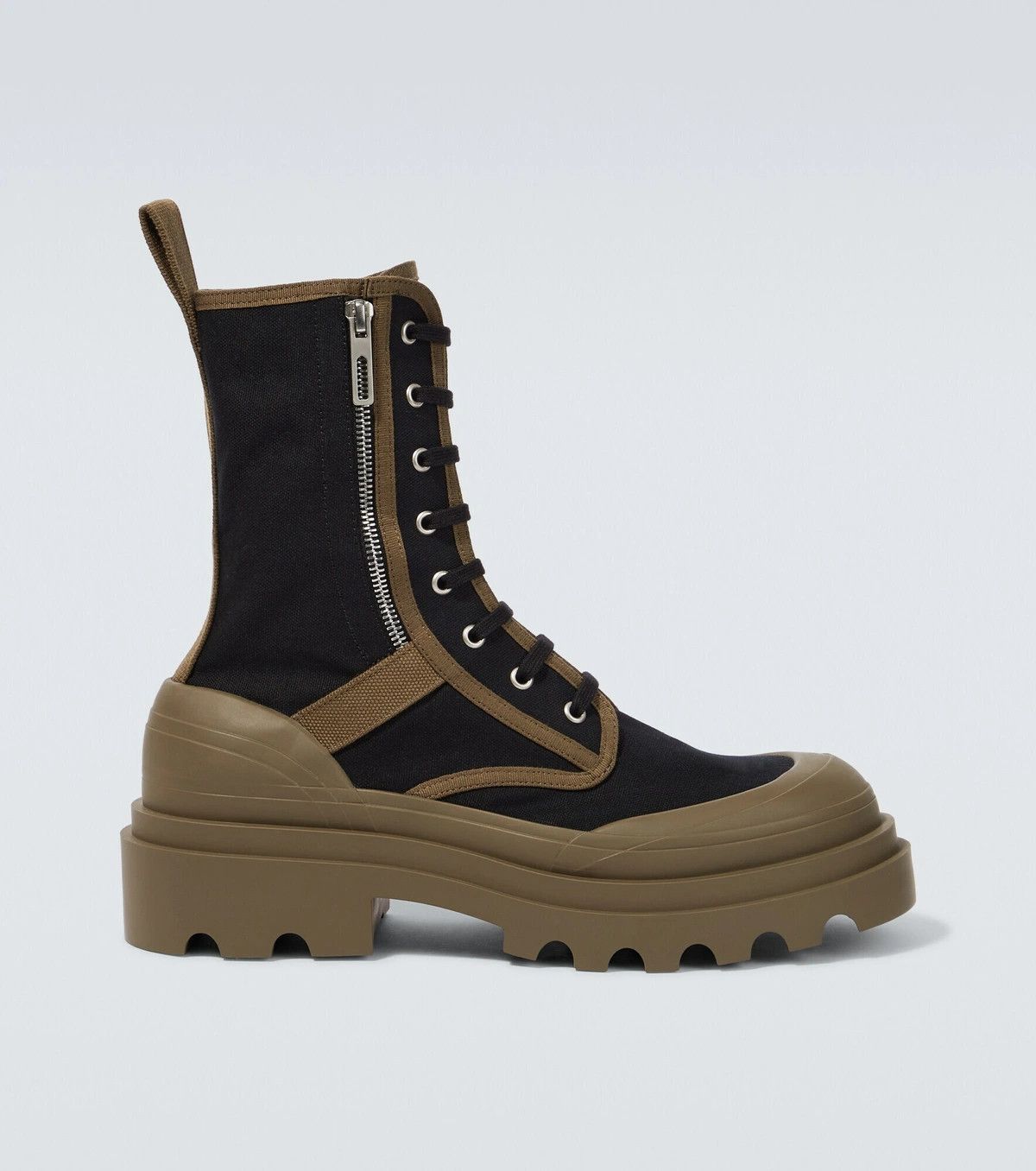 Bottega Veneta o1loc1c0824 730234 Lace-Up Boot in Black/Brown Size US 8 / EU 41 - 1 Thumbnail