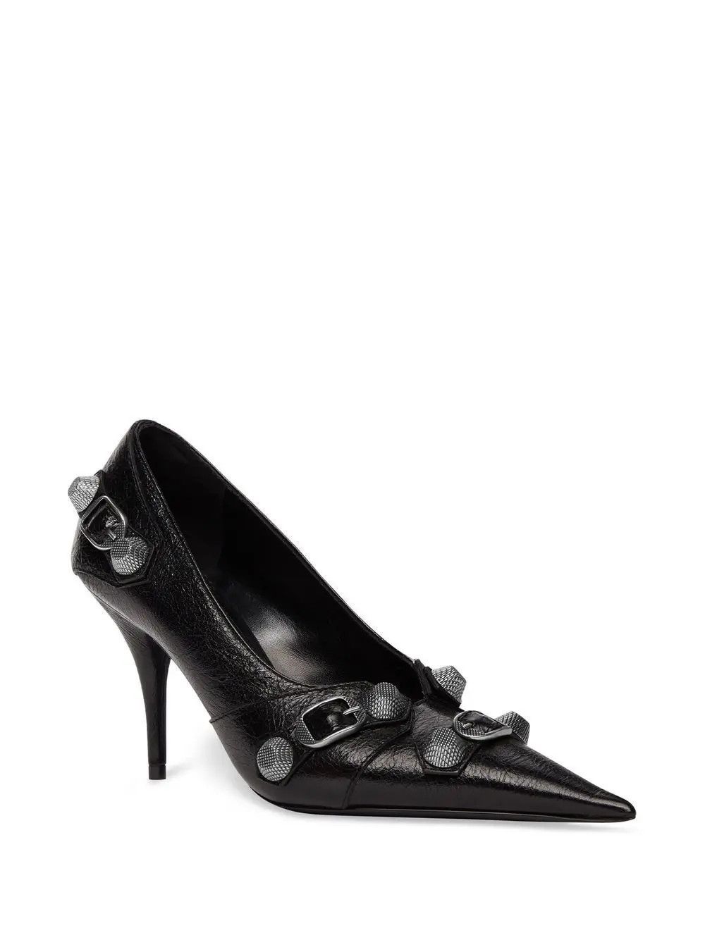 Balenciaga o1bcso1str0125 Cagole 90mm Pumps in Black Size US 7.5 / IT 37.5 - 2 Thumbnail