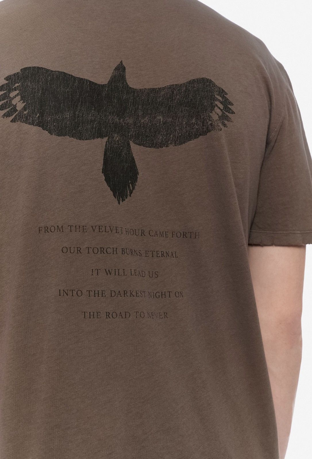 Ann Demeulemeester Ann Demeulemeester Baptist Distressed Brown T-Shirt Size US XL / EU 56 / 4 - 3 Thumbnail
