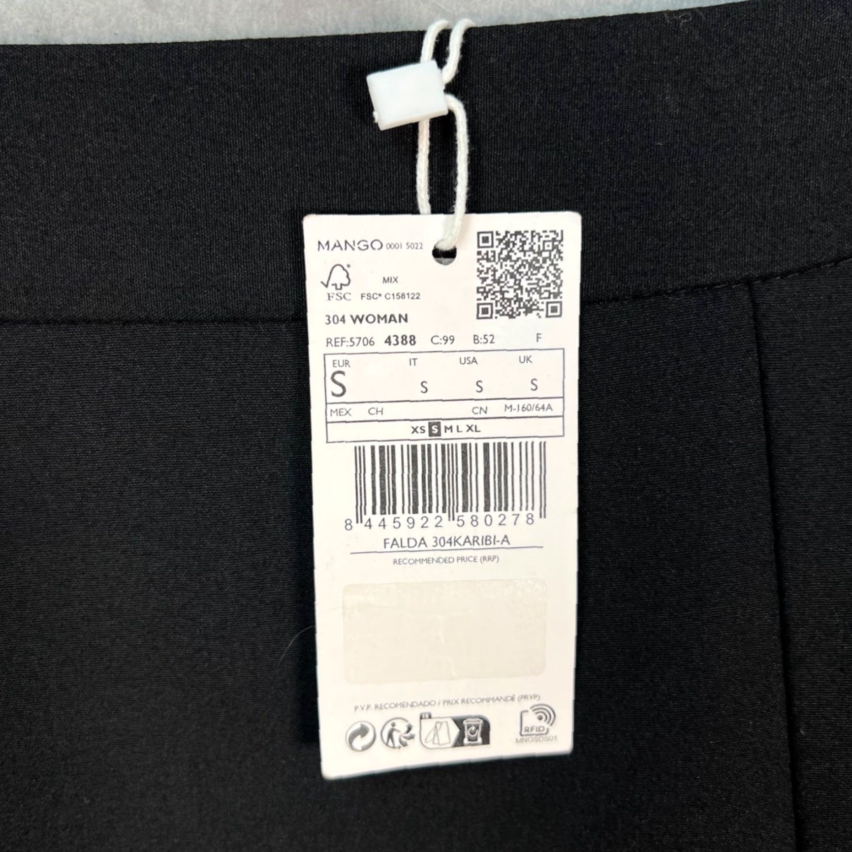 Mango Mango Womens Size Small Black Maxi Skirt NEW! Size 28" / US 6 / IT 42 - 5 Thumbnail