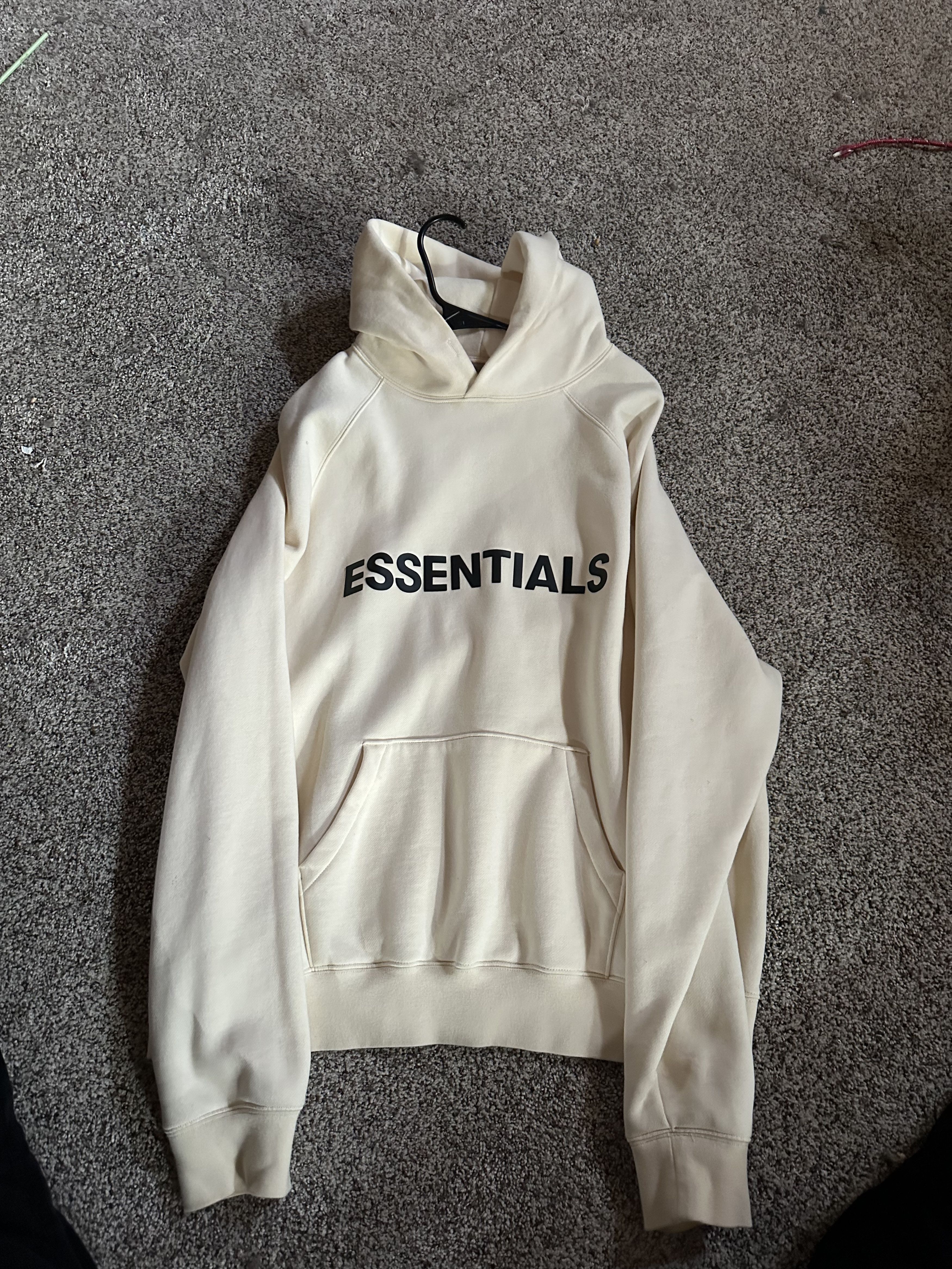 Cream essentials hoodie