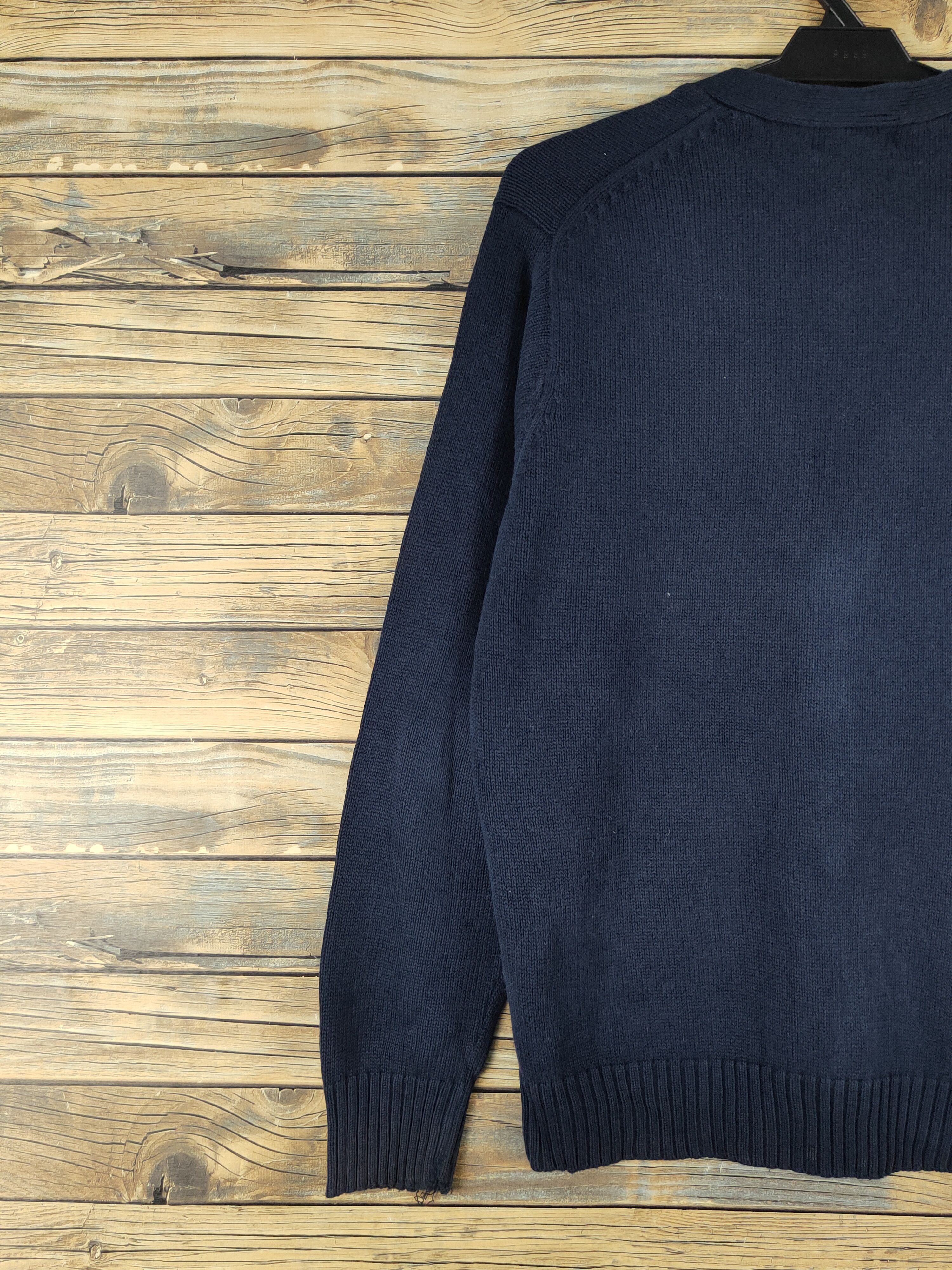 Homespun Knitwear × Japanese Brand East Boy Navy Knitwear Cardigan #W1262 Size US M / EU 48-50 / 2 - 9 Thumbnail