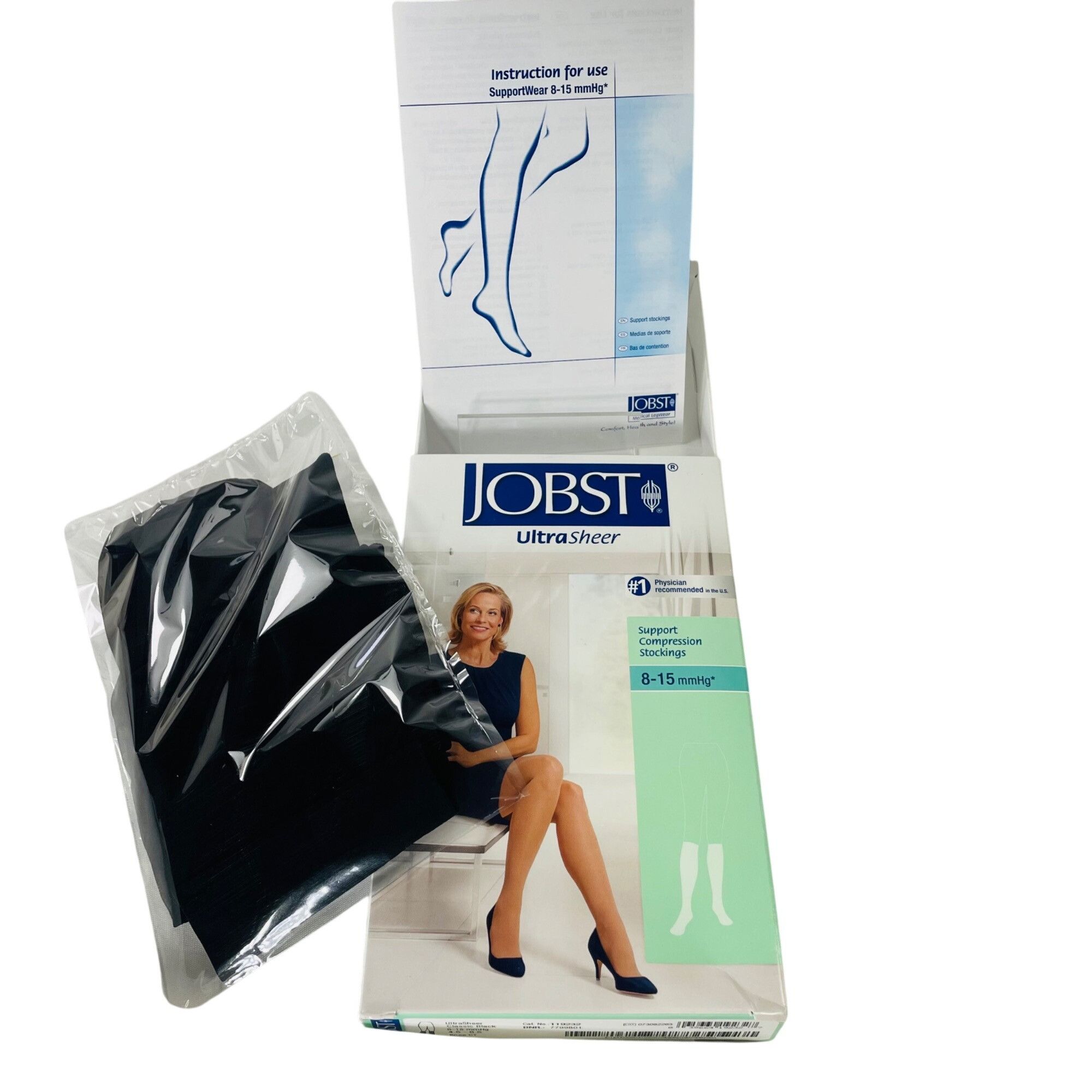 Other Jobst UltraSheer Knee High Compression Stockings 8-15 MmHg B Size ONE SIZE - 2 Thumbnail