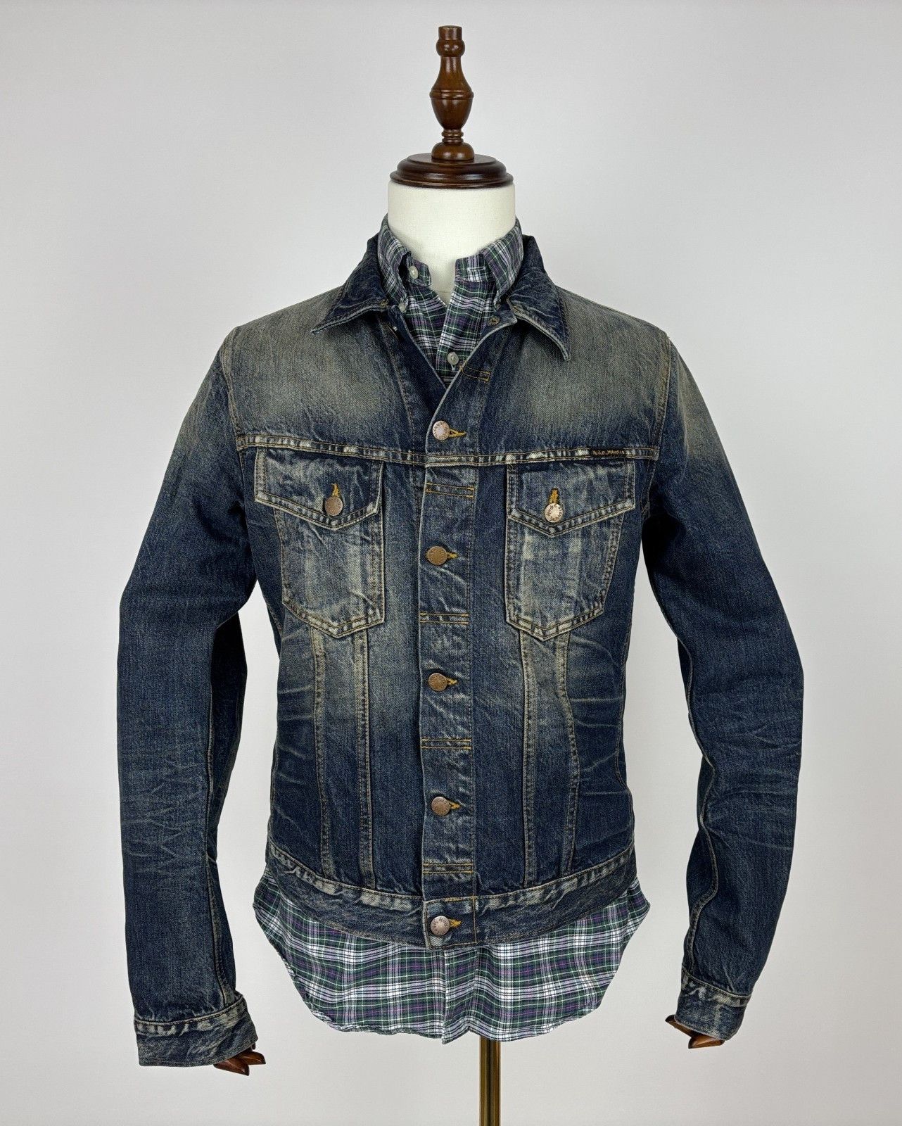 Nudie Jeans Nudie Jeans Terry Organic Sharp Denim Trucker Jacket Size US L / EU 52-54 / 3 - 1 Thumbnail