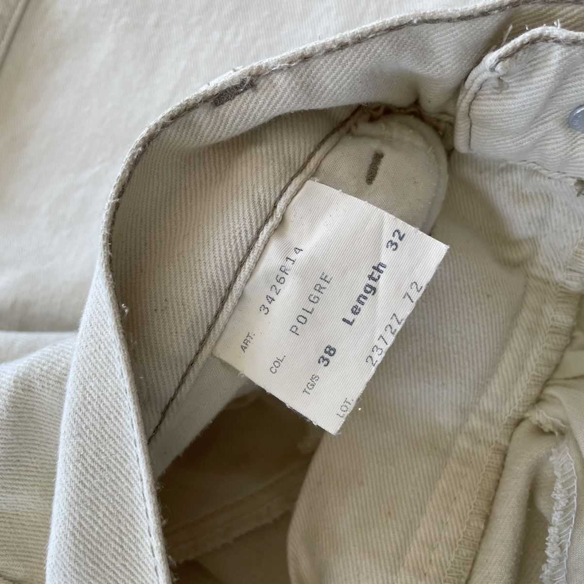 Other × Vintage Vintage beige denim pants marines y2k 38x32 Size US 32 / EU 48 - 7 Thumbnail