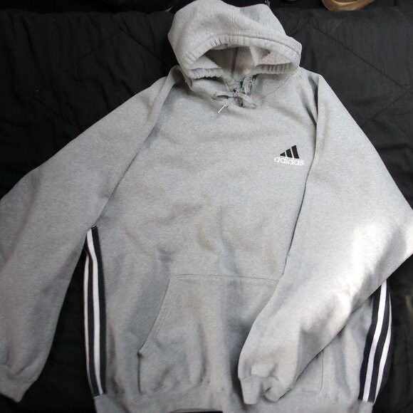 Adidas × Vintage Vintage 90s Adidas Pullover Hoodie Sweatshirt Size US XL / EU 56 / 4 - 2 Thumbnail