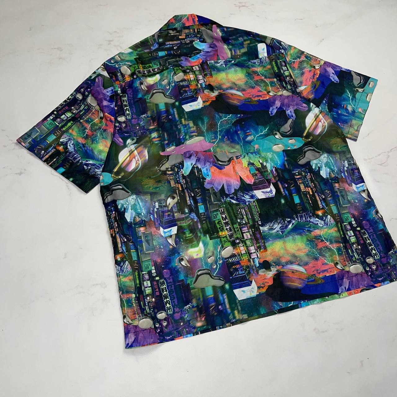Vintage Avant-Garde x streatwear cropped shirt size m cosmos Size US M / EU 48-50 / 2 - 12 Thumbnail