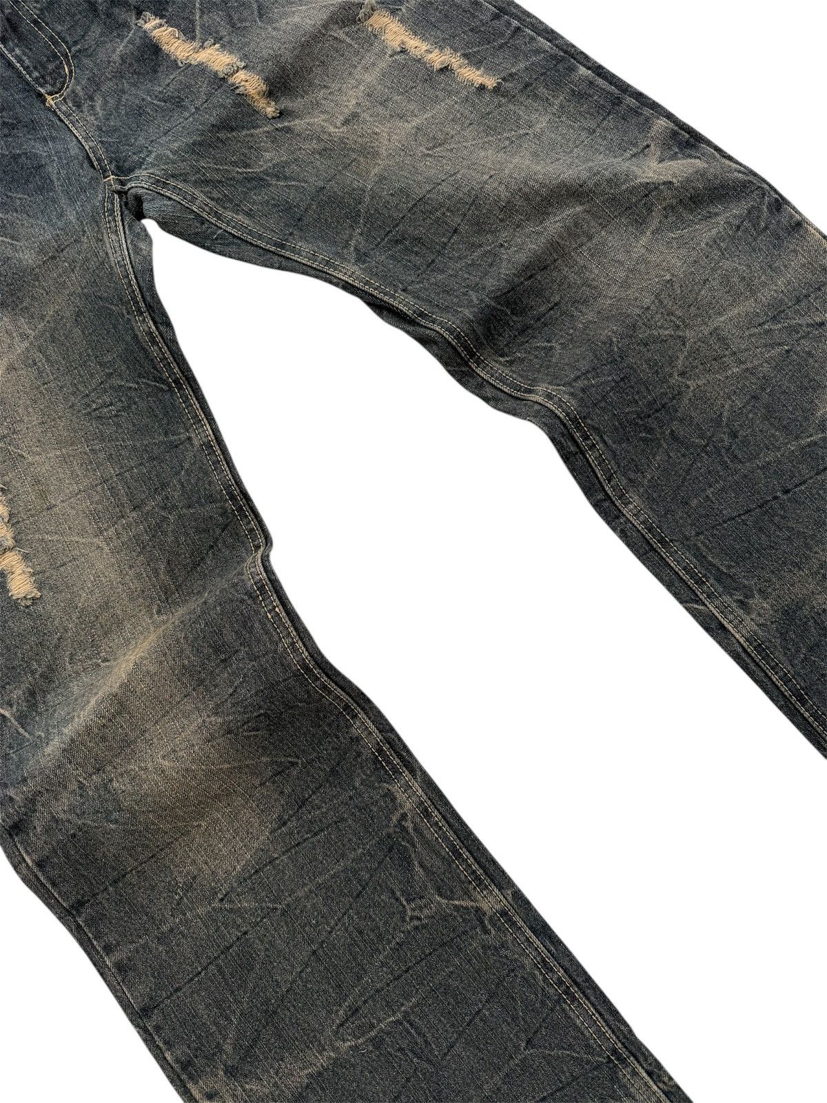 If Six Was Nine BACK & BORIN FLARE DISTRESSED STYLE JEANS Size US 36 / EU 52 - 5 Thumbnail