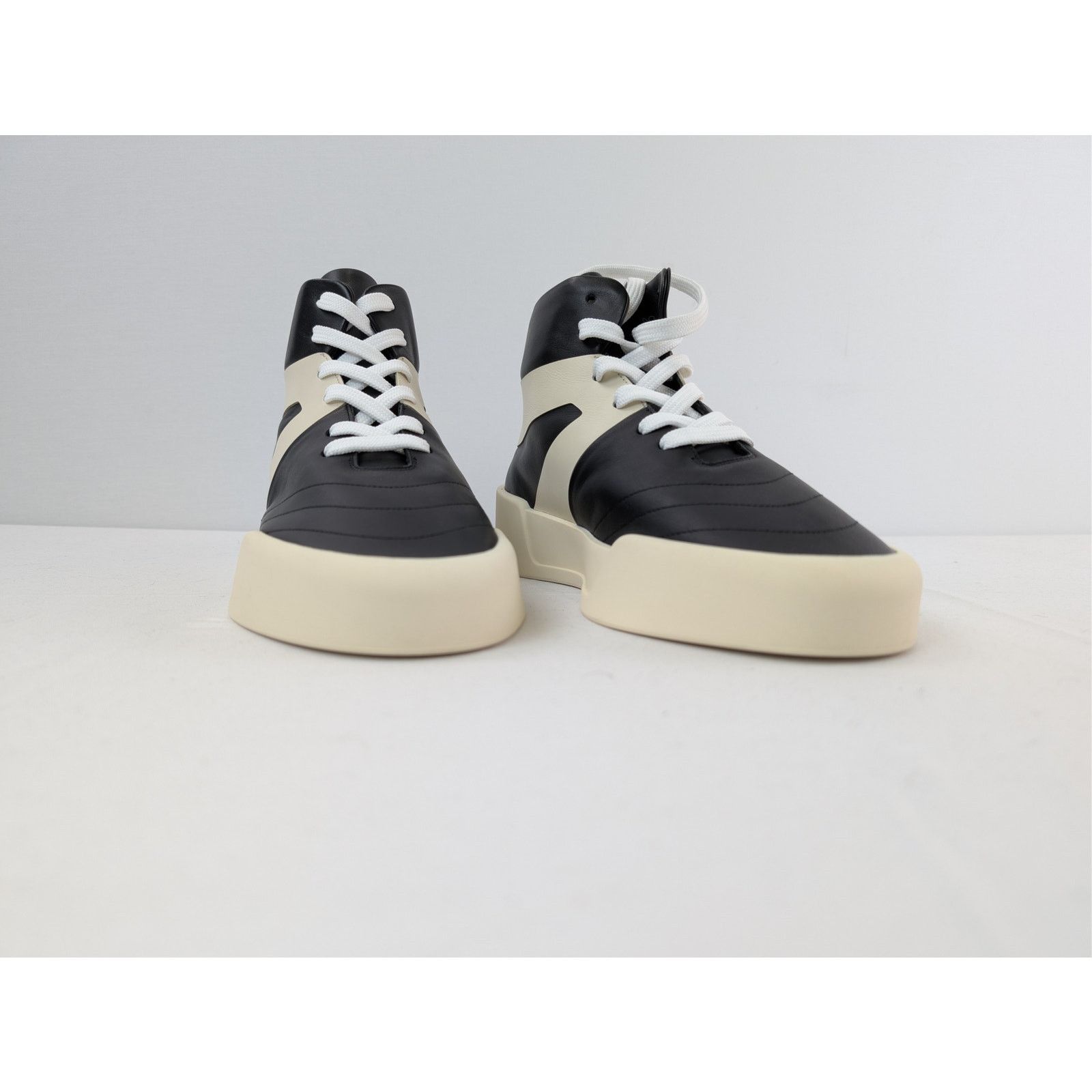 Fear of God o1rshd1 Basketball Flat Leather High Top Sneakers in Black Size US 9 / EU 42 - 5 Thumbnail