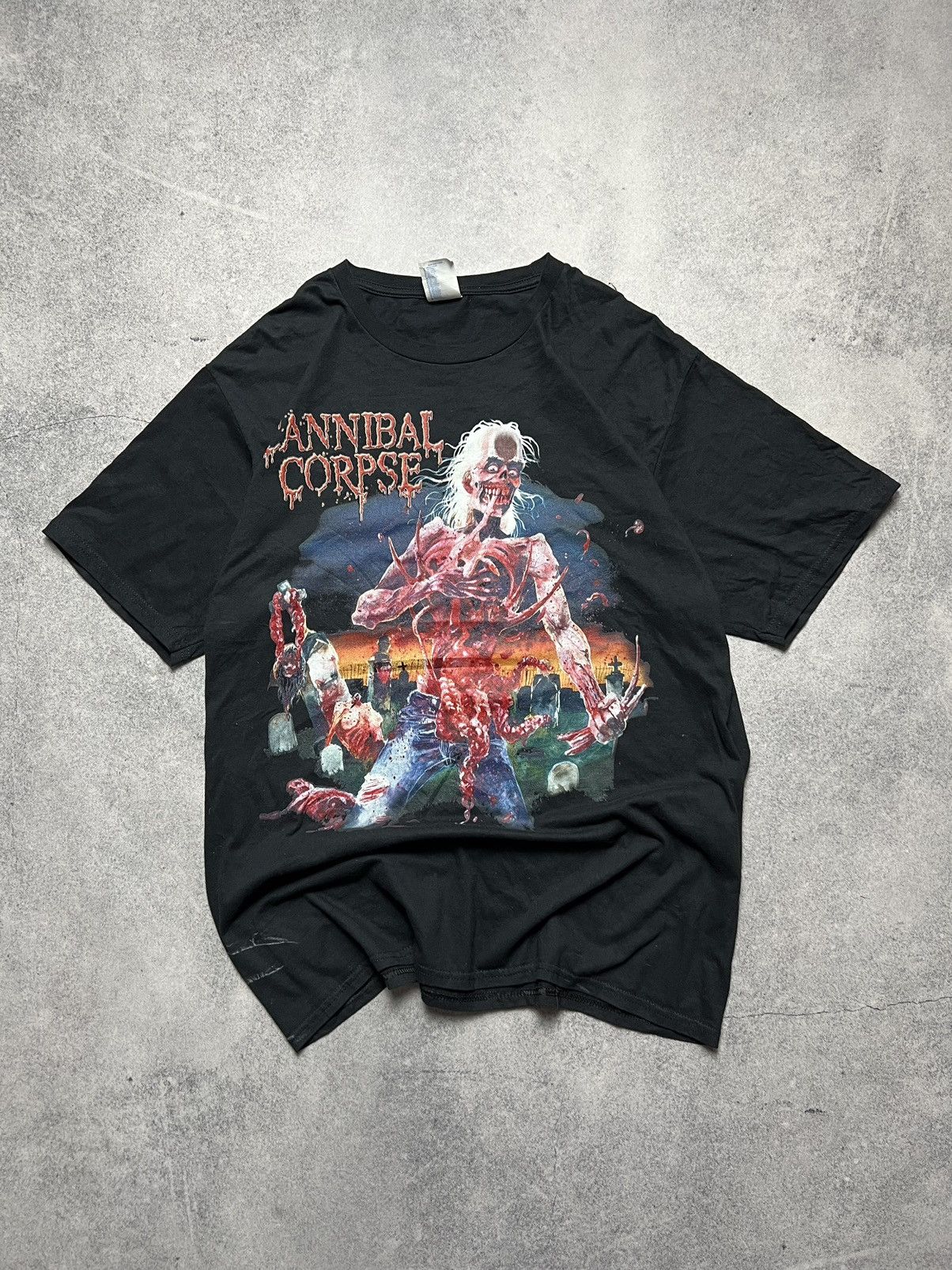 Band Tees Vintage Cannibal Corpse Skulls Japanese Blood Y2K Tee Size US L / EU 52-54 / 3 - 1 Thumbnail