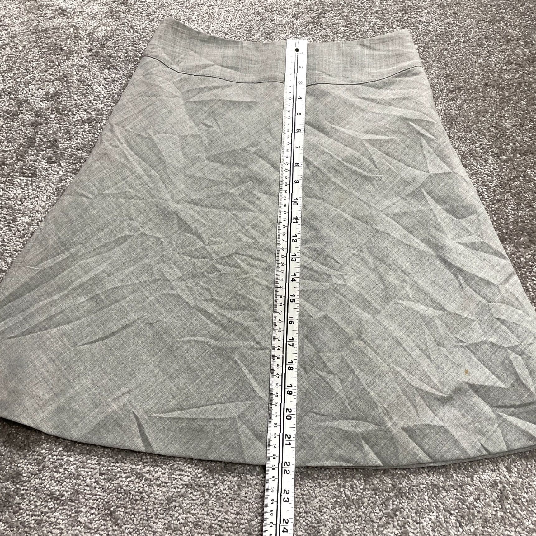 Express Express Studio Skirt Womens 0 Gray A-Line Short Solid Zip Up Office Size 25" / US 0 / IT 36 - 5 Thumbnail