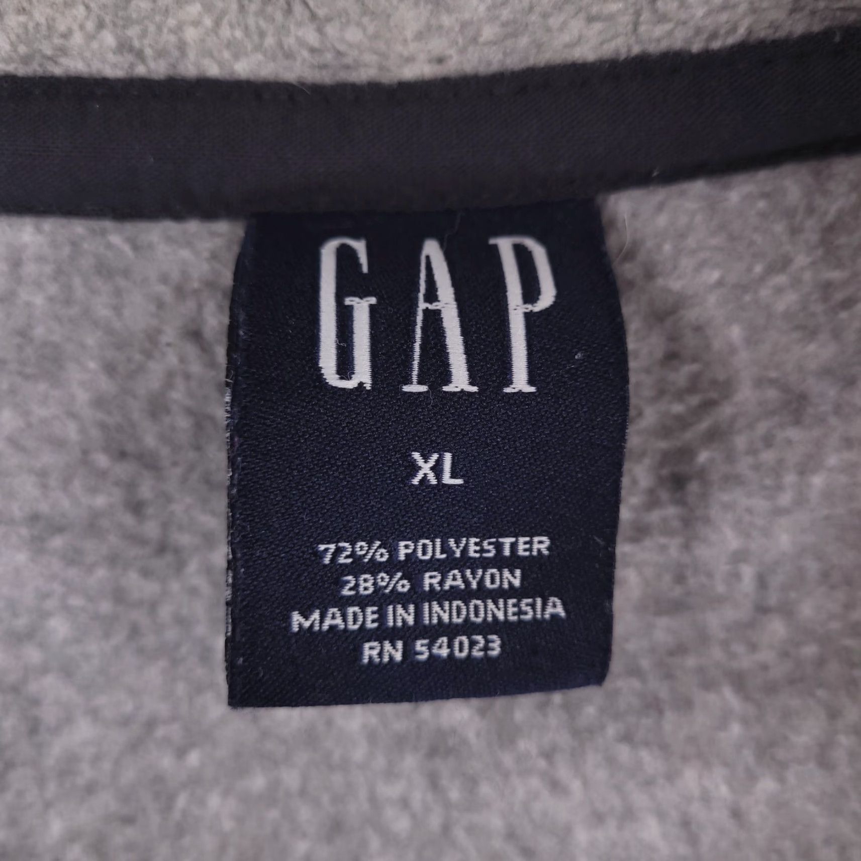 Gap VINTAGE Gap Sweater Mens XL Gray Fleece Pullover 1/4 Zip 90s Size US XL / EU 56 / 4 - 4 Thumbnail