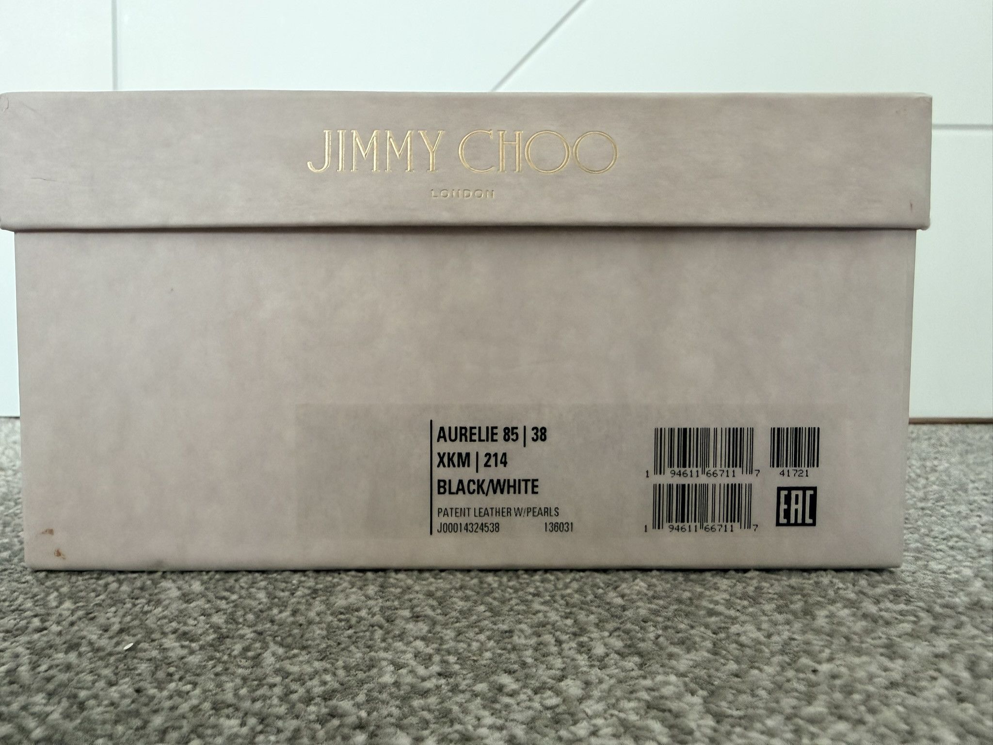 Jimmy Choo Jimmy Choo Aurelie 85 l 38 Black/ White Size US 8 / IT 38 - 9 Thumbnail