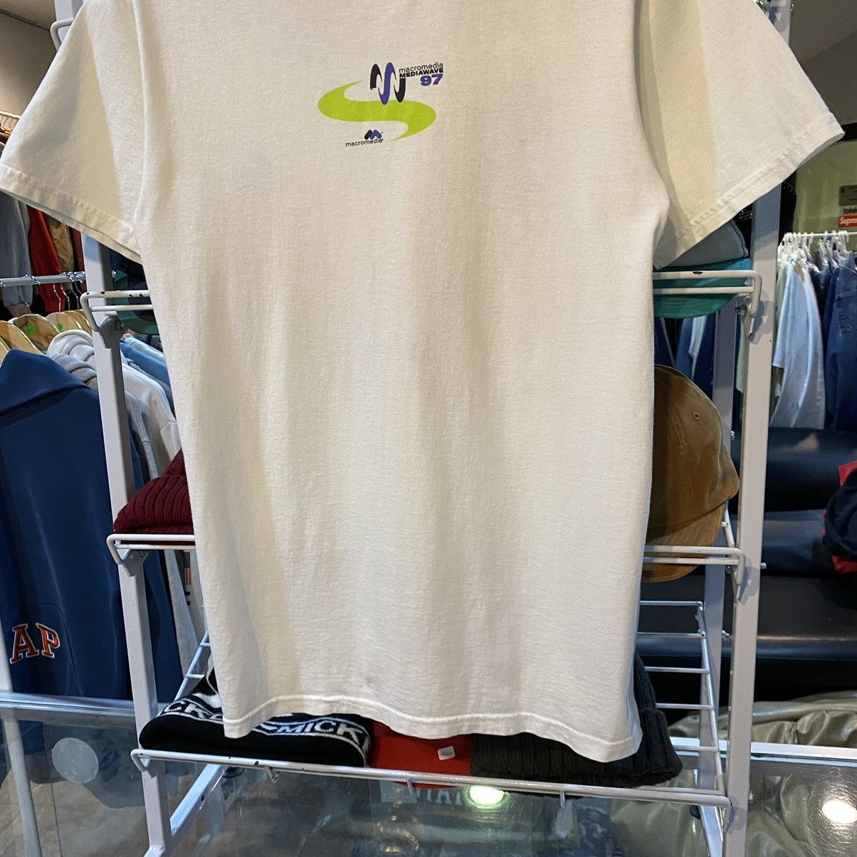 Apple Vintage 97s Macromedia Mediawave Apple Sponsored Promo Shirt Size US M / EU 48-50 / 2 - 5 Thumbnail