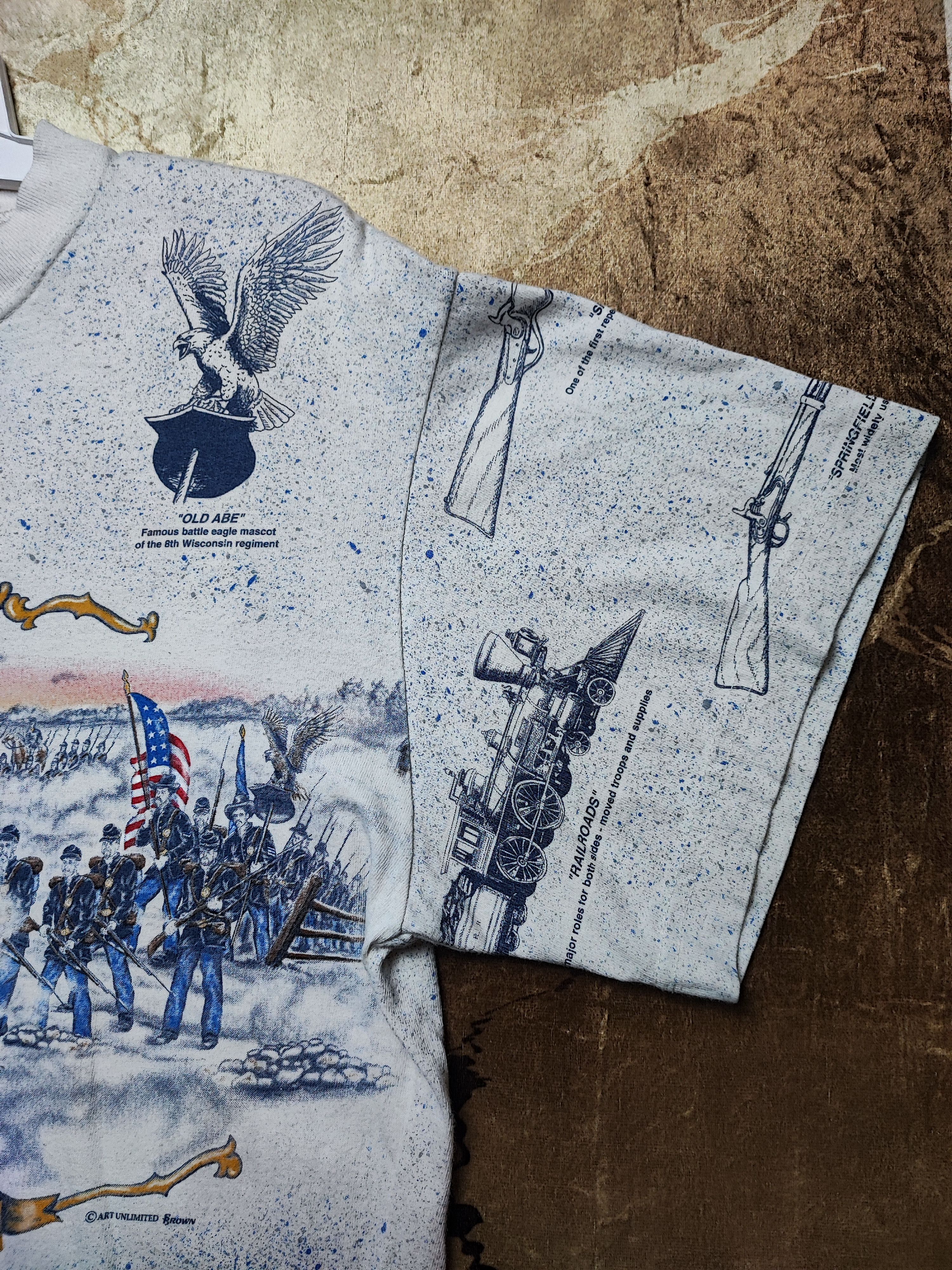 Vintage The Civil War AOP T-Shirt Size US M / EU 48-50 / 2 - 6 Thumbnail