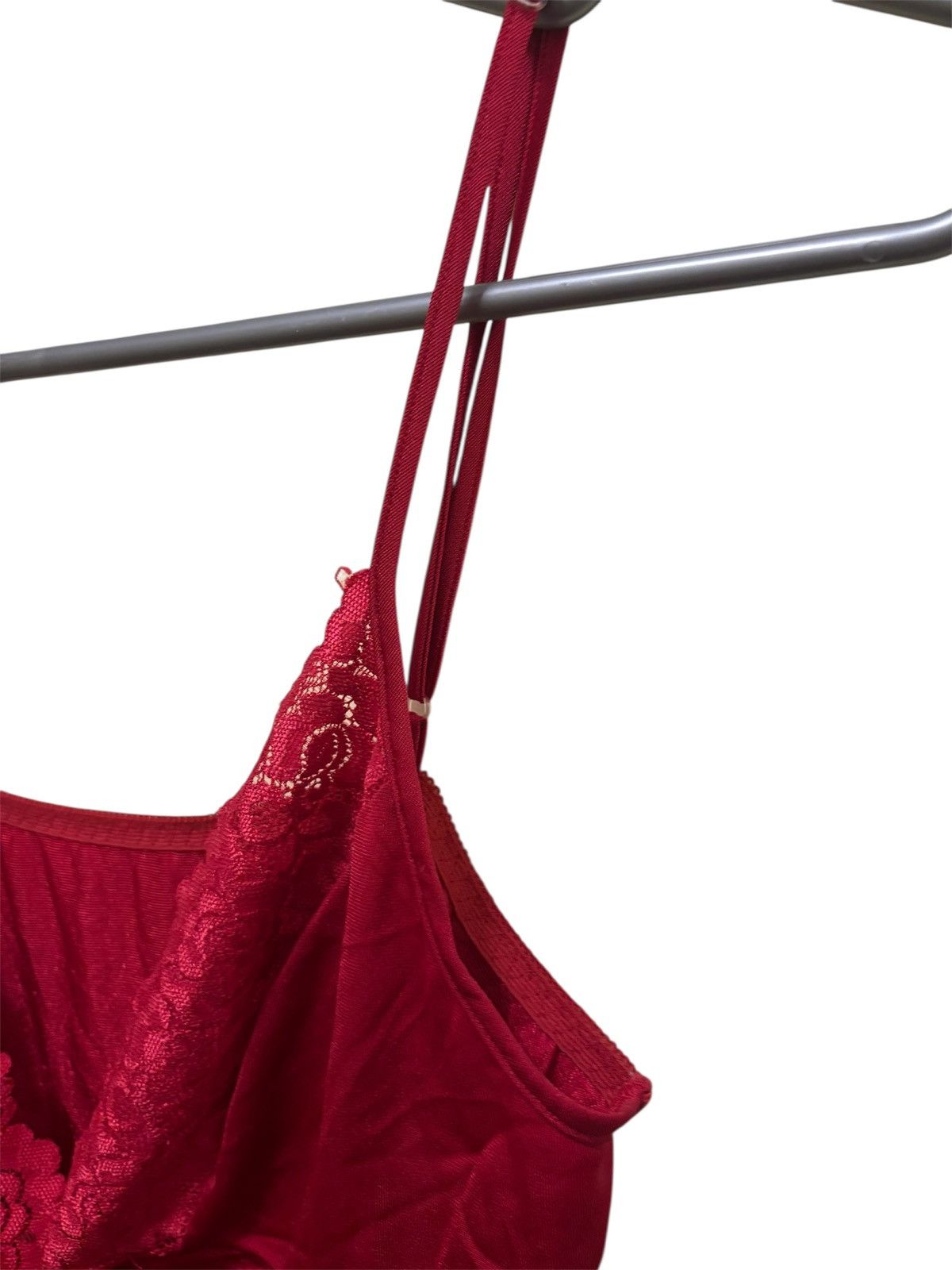 Vintage Vintage 90s Sorella Red Sexy Lingerie Nightgown Mini Dress Size S / US 4 / IT 40 - 6 Thumbnail