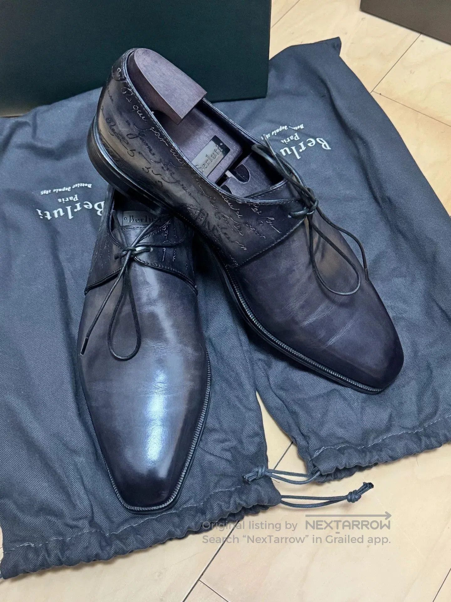 Berluti Berluti Men's Burnished Leather Shoes. Size US 6.5 / EU 39-40 - 4 Thumbnail