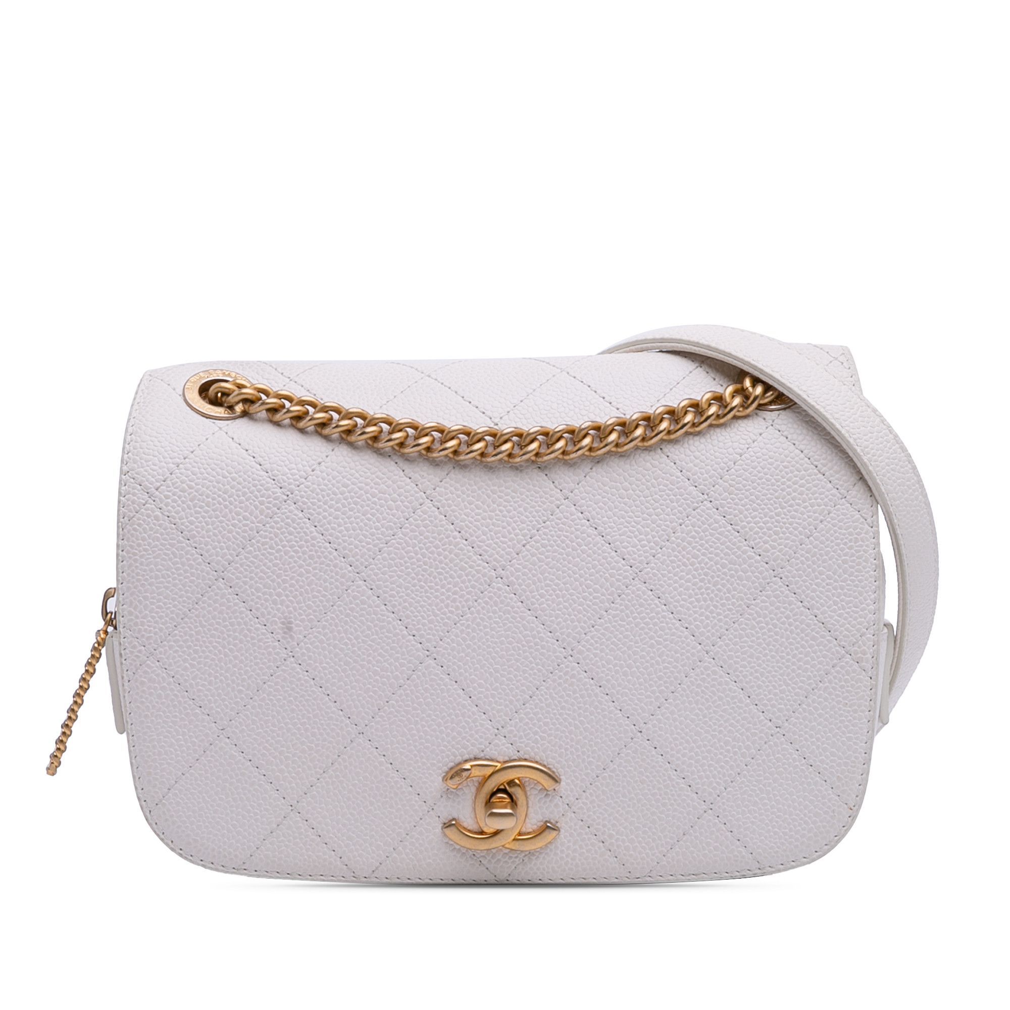 Chanel Chanel CC Quilted Caviar Turnlock Full Flap Size ONE SIZE - 1 Thumbnail