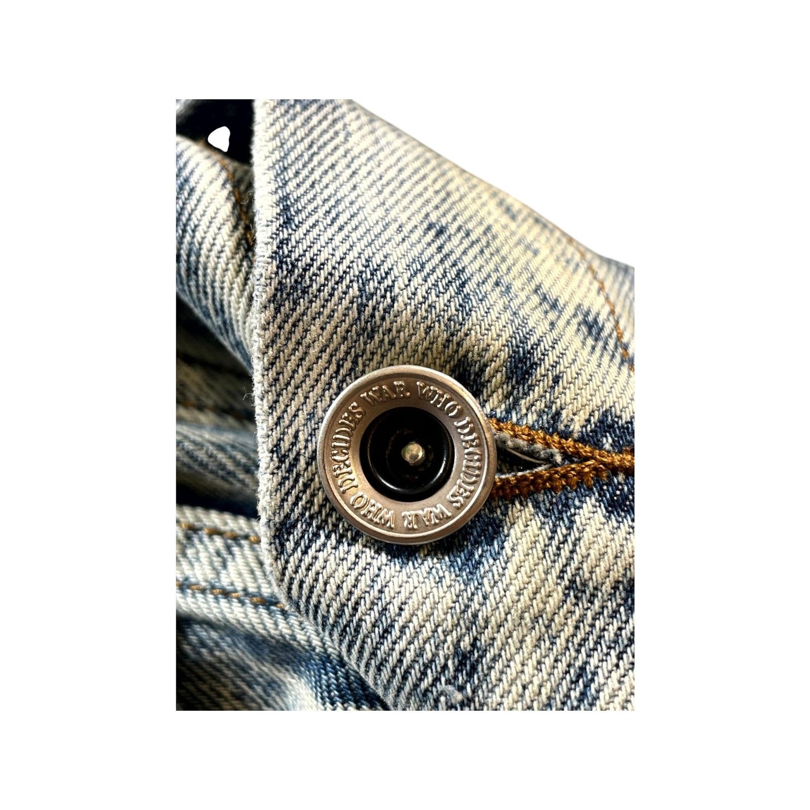 Who Decides War Who Decides War "Sphere" Acid & Multicolor Denim Jacket Size US XL / EU 56 / 4 - 5 Thumbnail