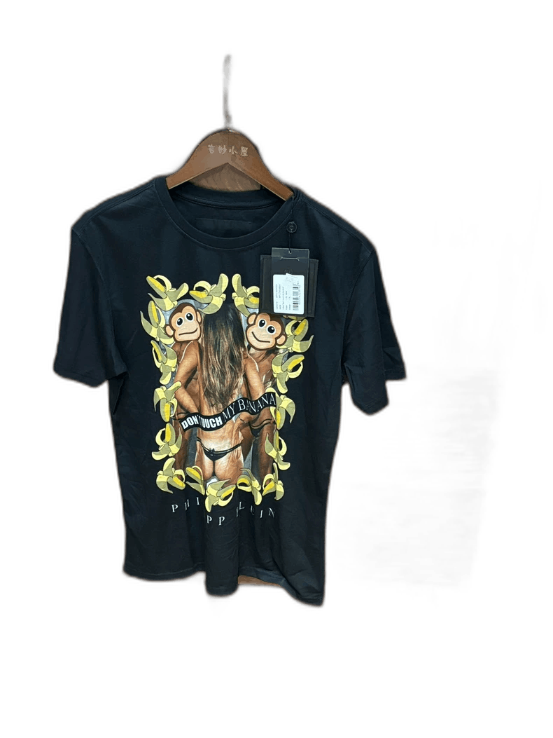 Palm Angels Philipp Plein Black Graphic T-Shirt Size US S / EU 44-46 / 1 - 1 Thumbnail