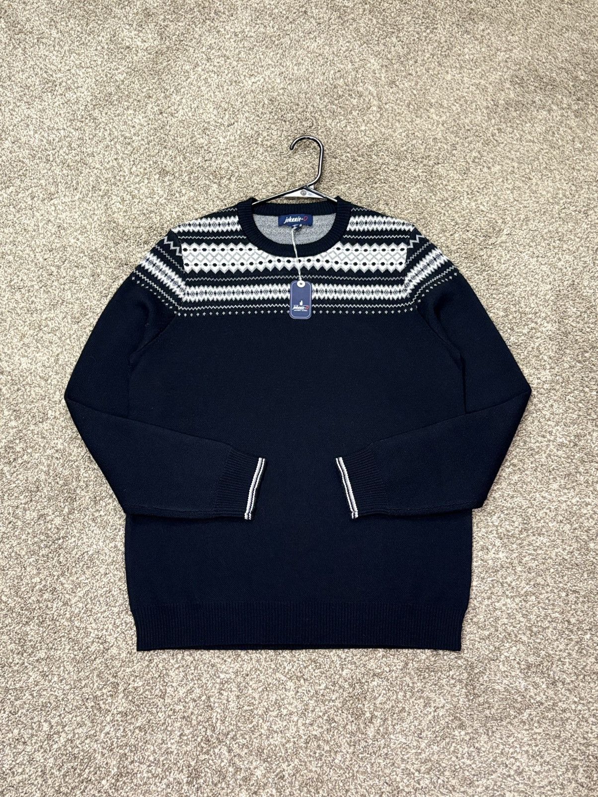 johnnie-O Johnnie-O Sweater Men’s Size Medium Wool Crewneck Navy Blue Size US M / EU 48-50 / 2 - 7 Thumbnail