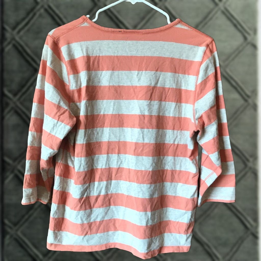 Pinko Relativity Woman Top XL 3/4 Sleeve Pink Stripes Blouse Size XL / US 12-14 / IT 48-50 - 1 Thumbnail