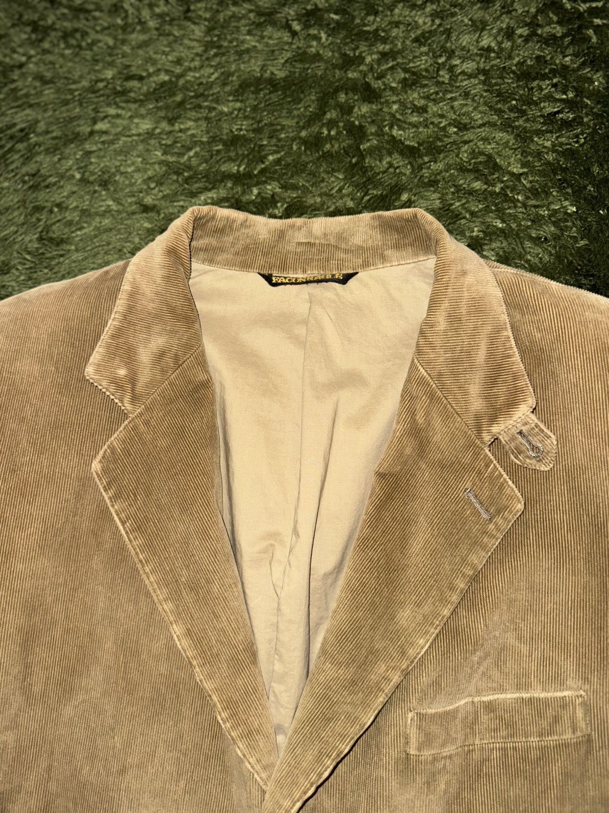 Faconnable Faconnable Japan Elbow-Patch Corduroy Blazer Size 44R - 3 Thumbnail