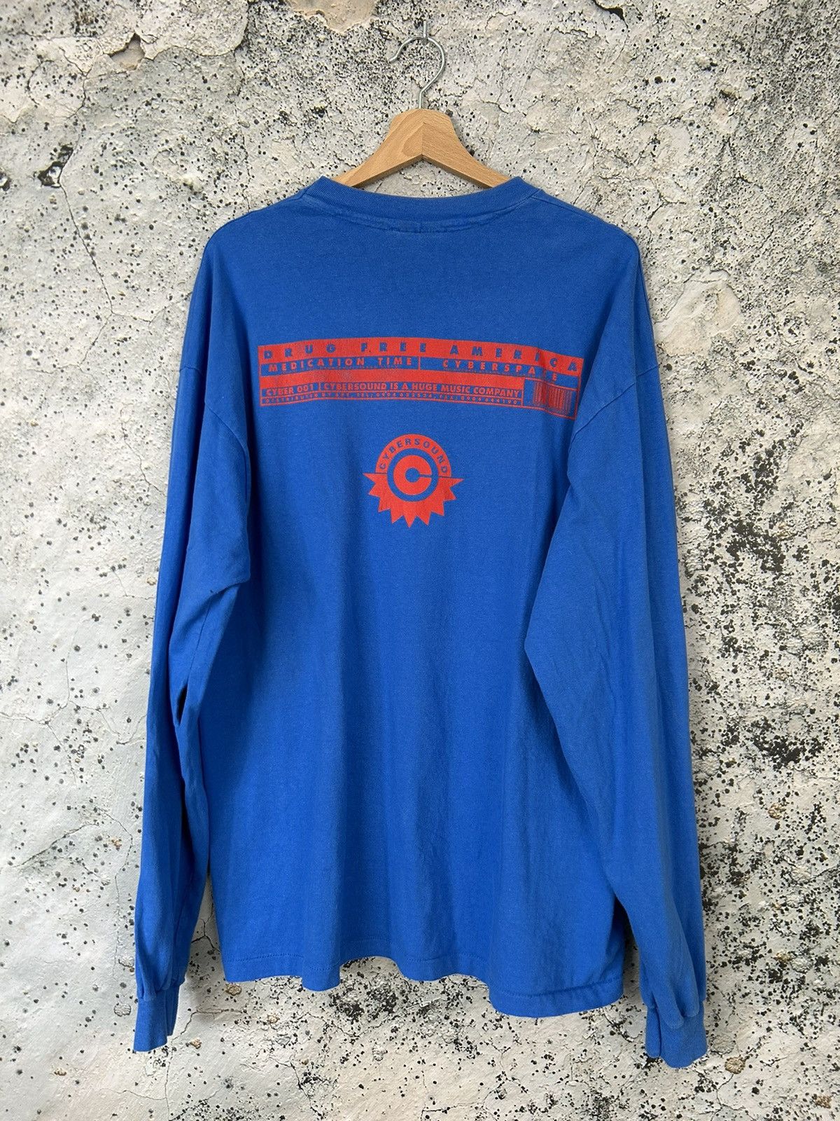Vintage Vintage Drug Free America Ultra Rare USA Graphic Tee Size US XL / EU 56 / 4 - 4 Thumbnail