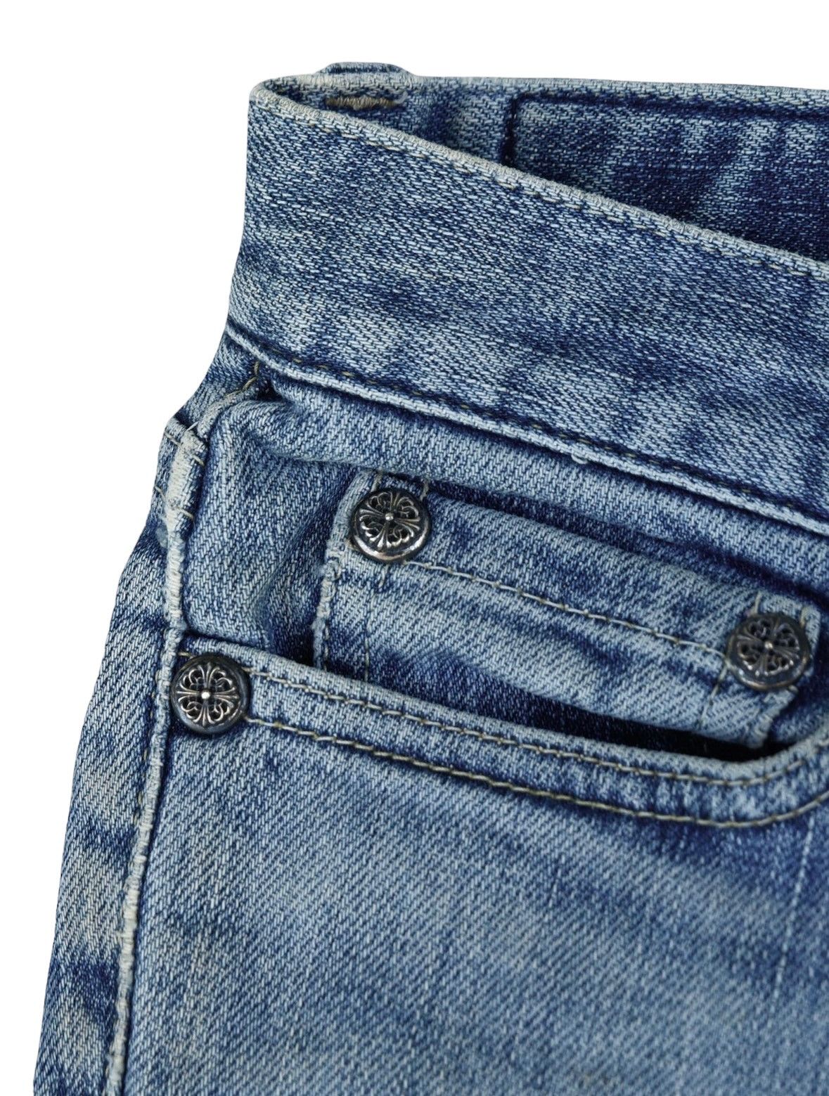 Chrome Hearts 1/1 Chrome Hearts Moussy Japanese Denim Cross Jeans Size US 26 / EU 42 - 15 Thumbnail