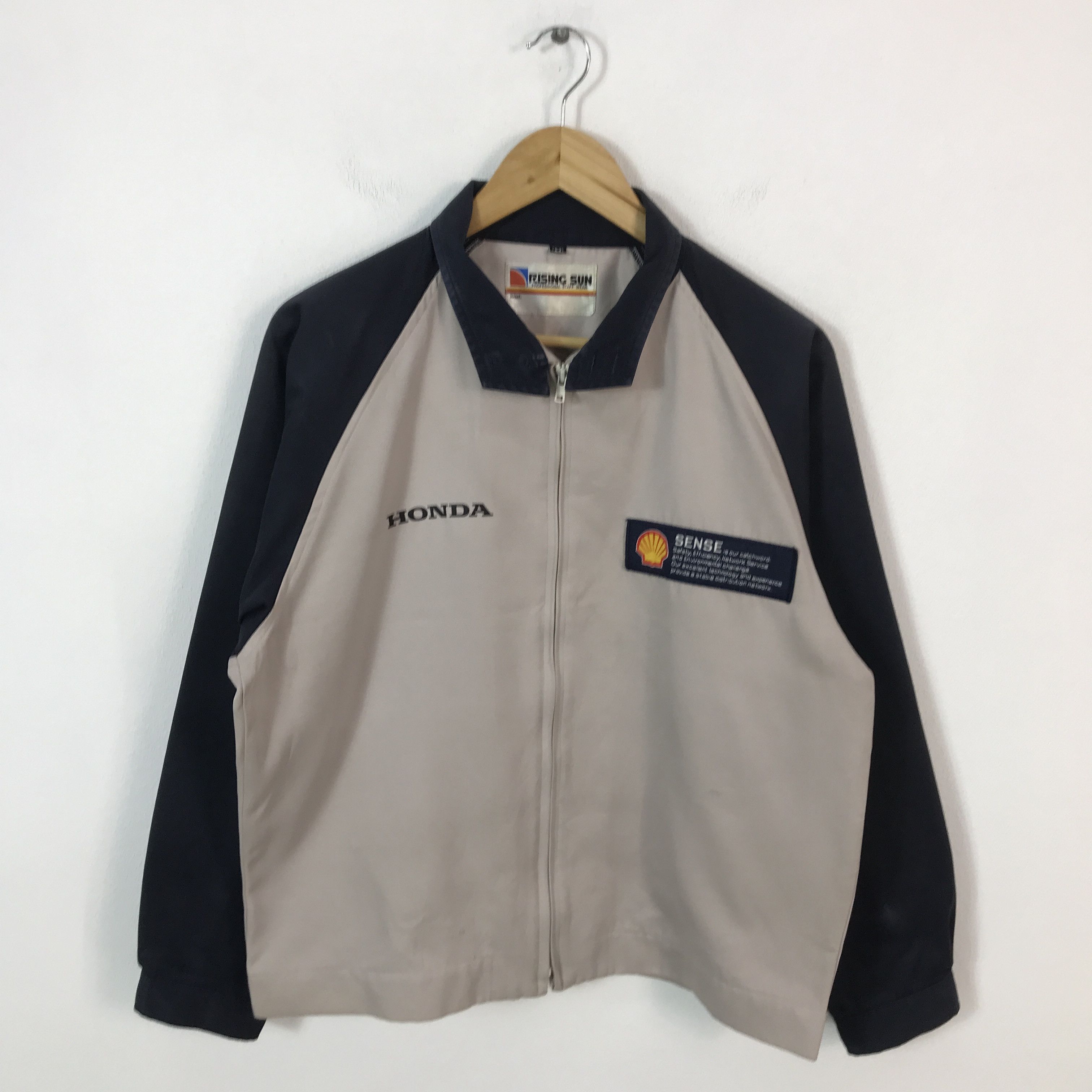 Honda × Japanese Brand Vtg Honda x Shell Racing Japan Uniform jacket Size US M / EU 48-50 / 2 - 2 Thumbnail