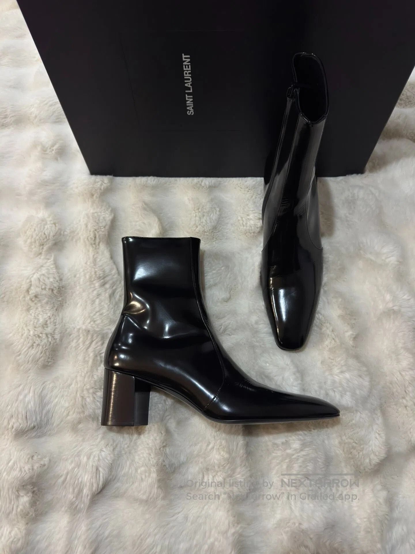 Saint Laurent YSL XIV 2023 Runway Men's Boots.